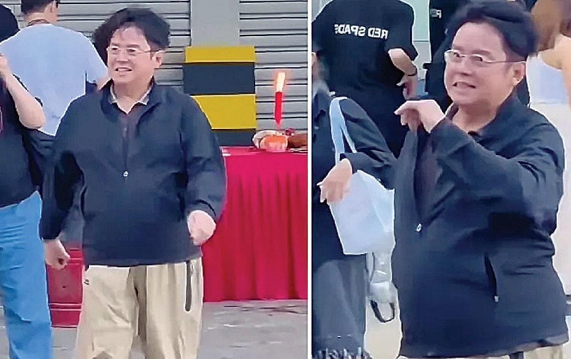 谭咏麟挺大肚腩现身。