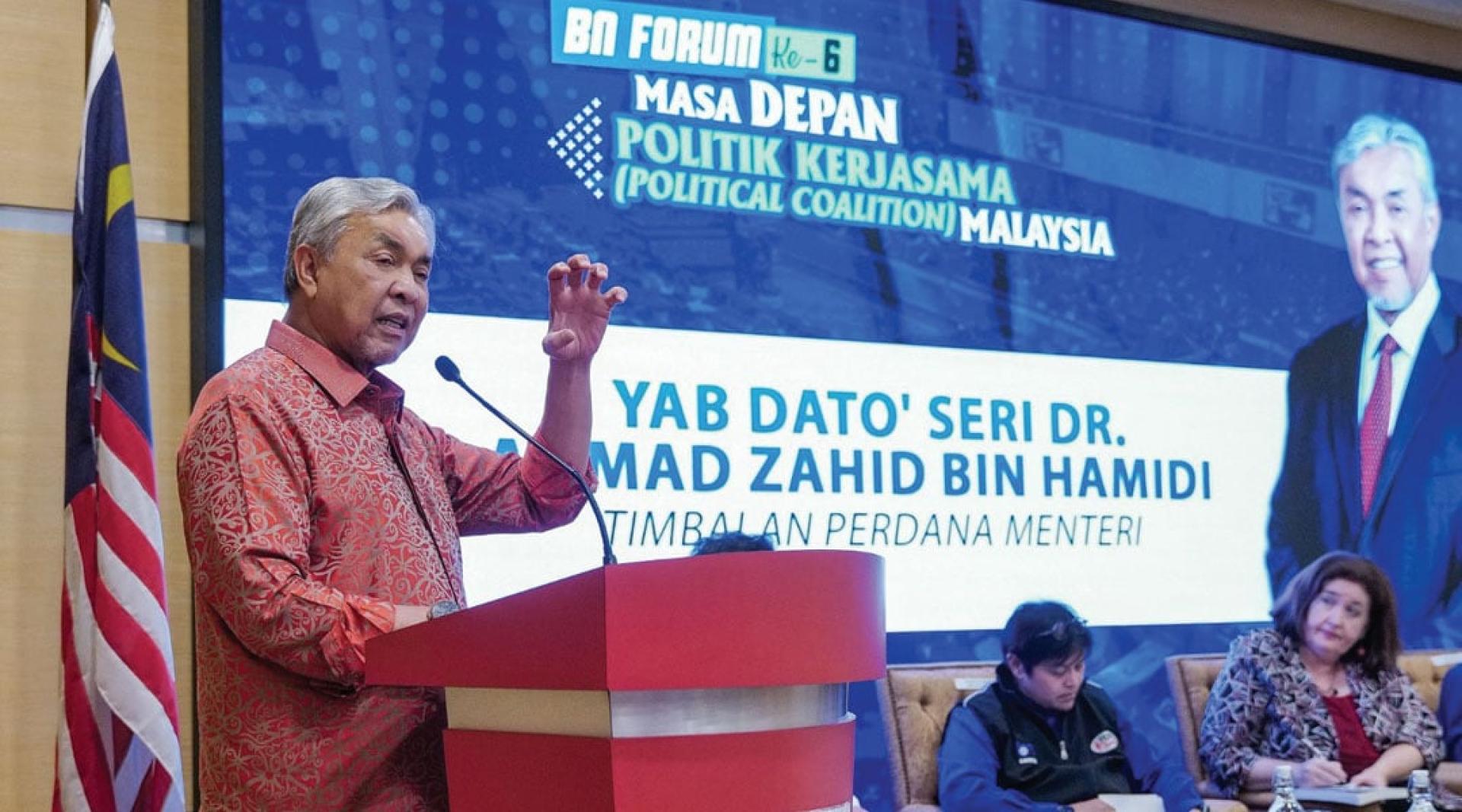 阿末扎希表示，来届大选，国阵不会单独迎战，而是与其他政党继续合作。