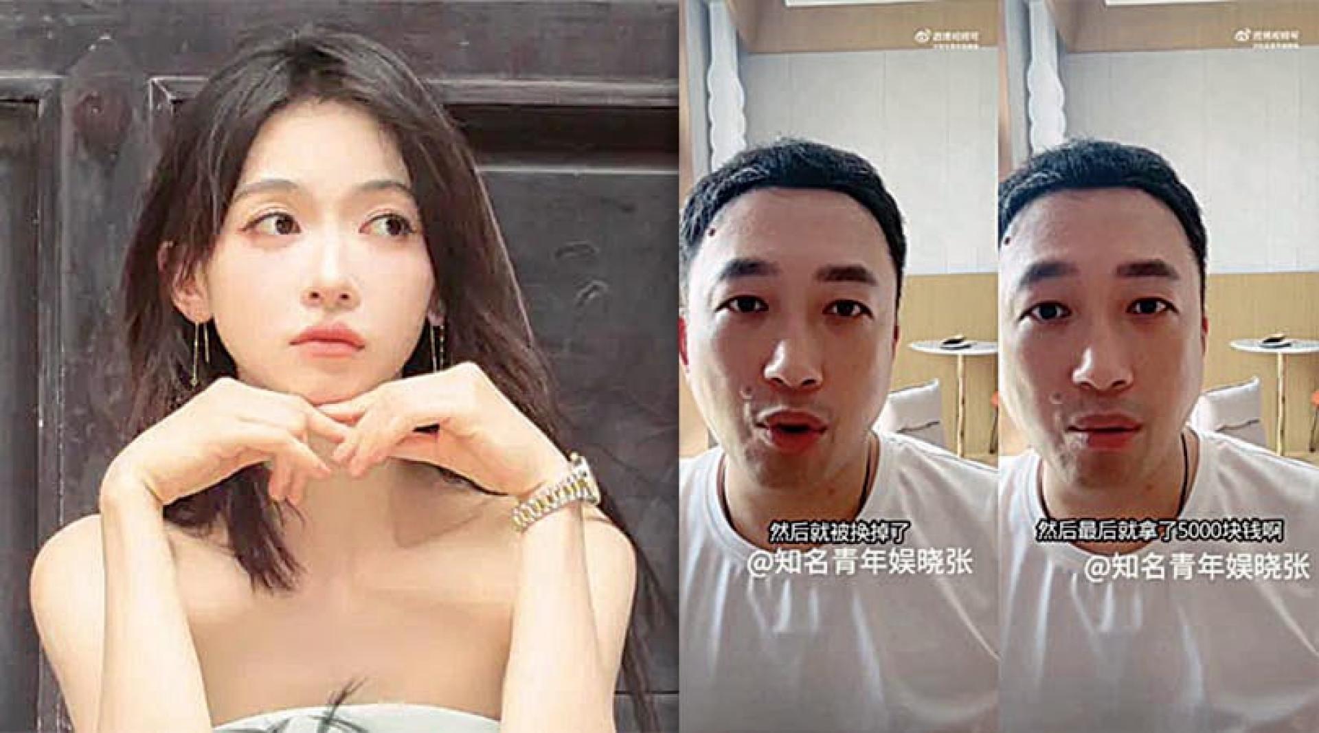 于正（右）分享吴谨言（左）被抢角的内幕。