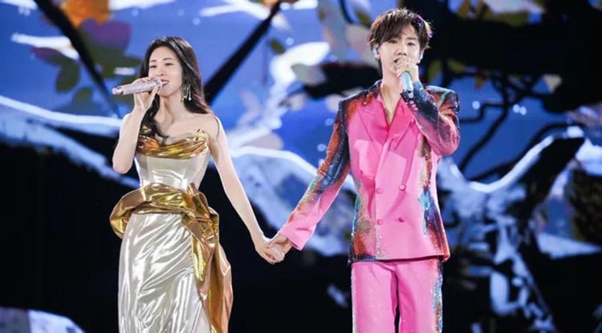 张碧晨与汪苏泷曾在他演唱会上合唱《年轮》。