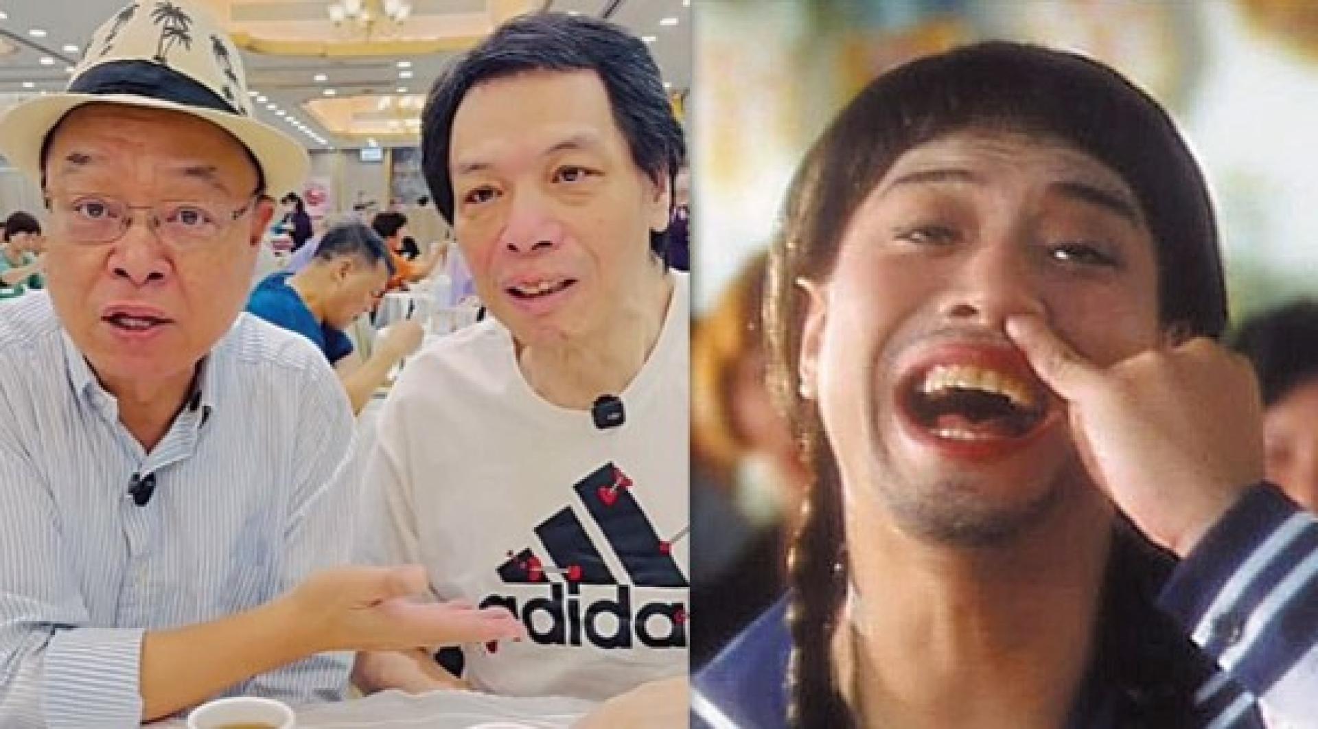 李健仁（右）因中风说话不清楚，持续治疗与复健。