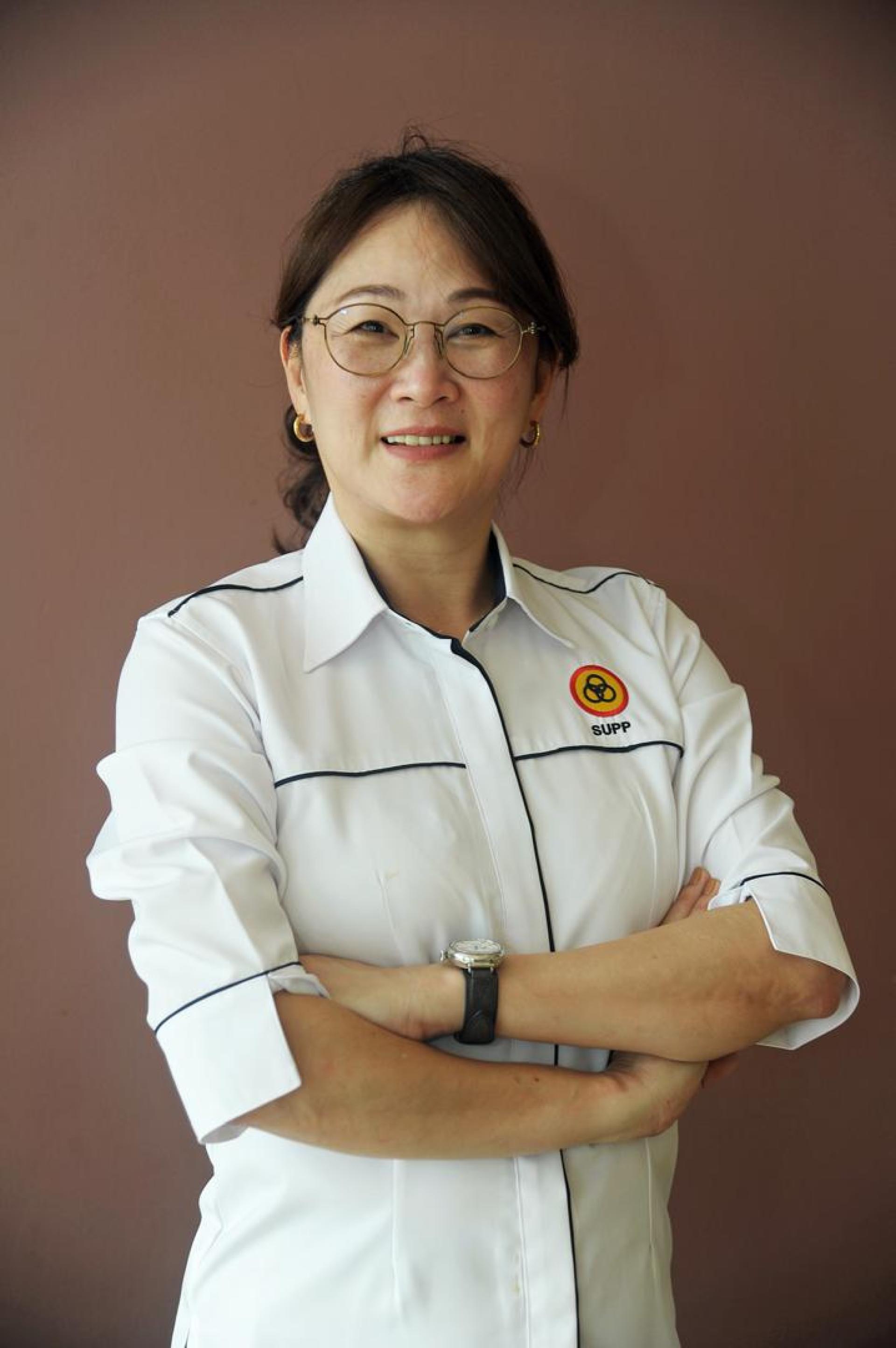 人联党中央妇女组宣教秘书黄晓琦。