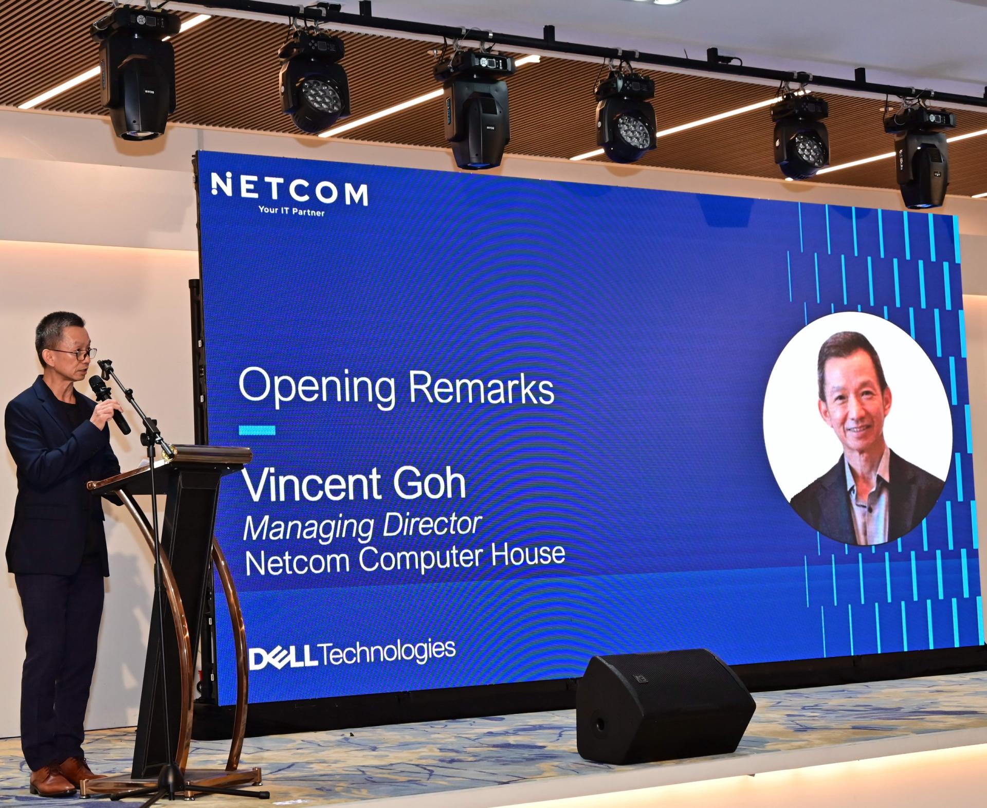 Netcom Computer House 董事总经理吴敏胜 致欢迎词