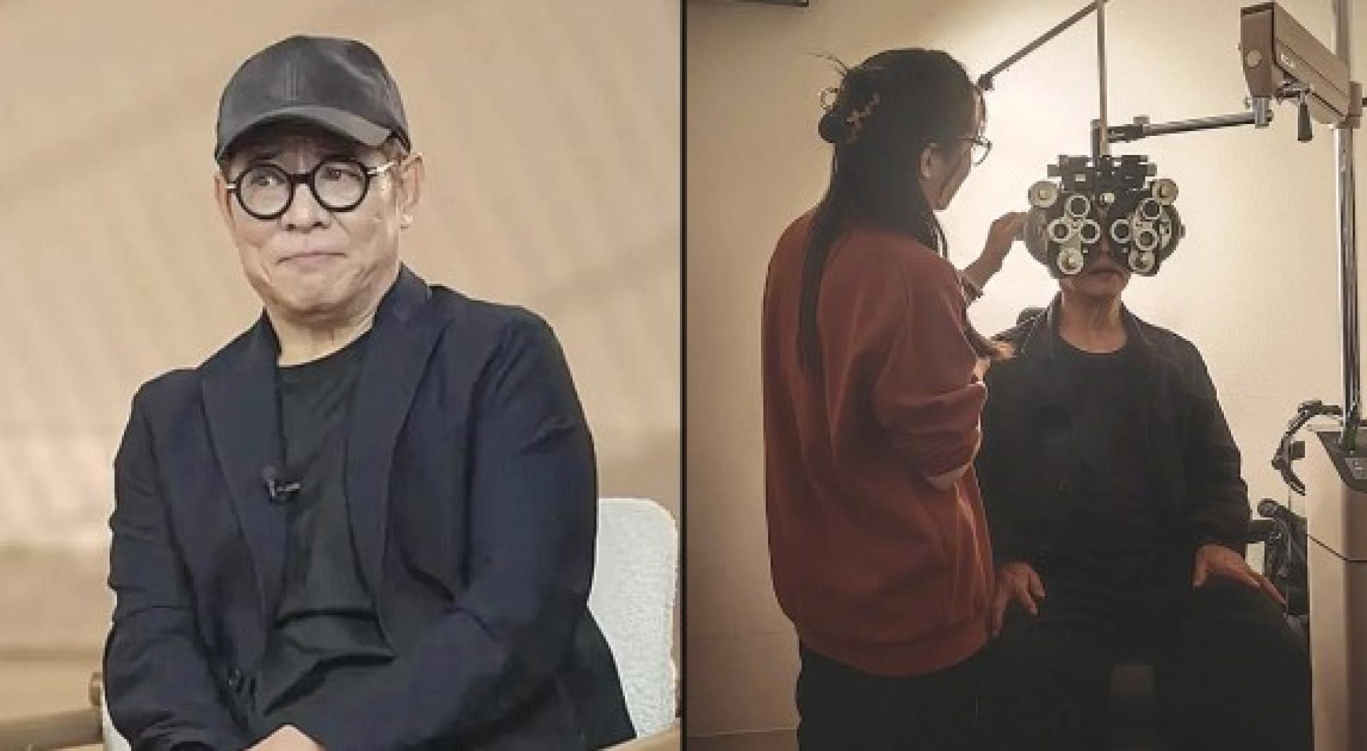 李连杰过去晒出二女儿李苔蜜的合影。