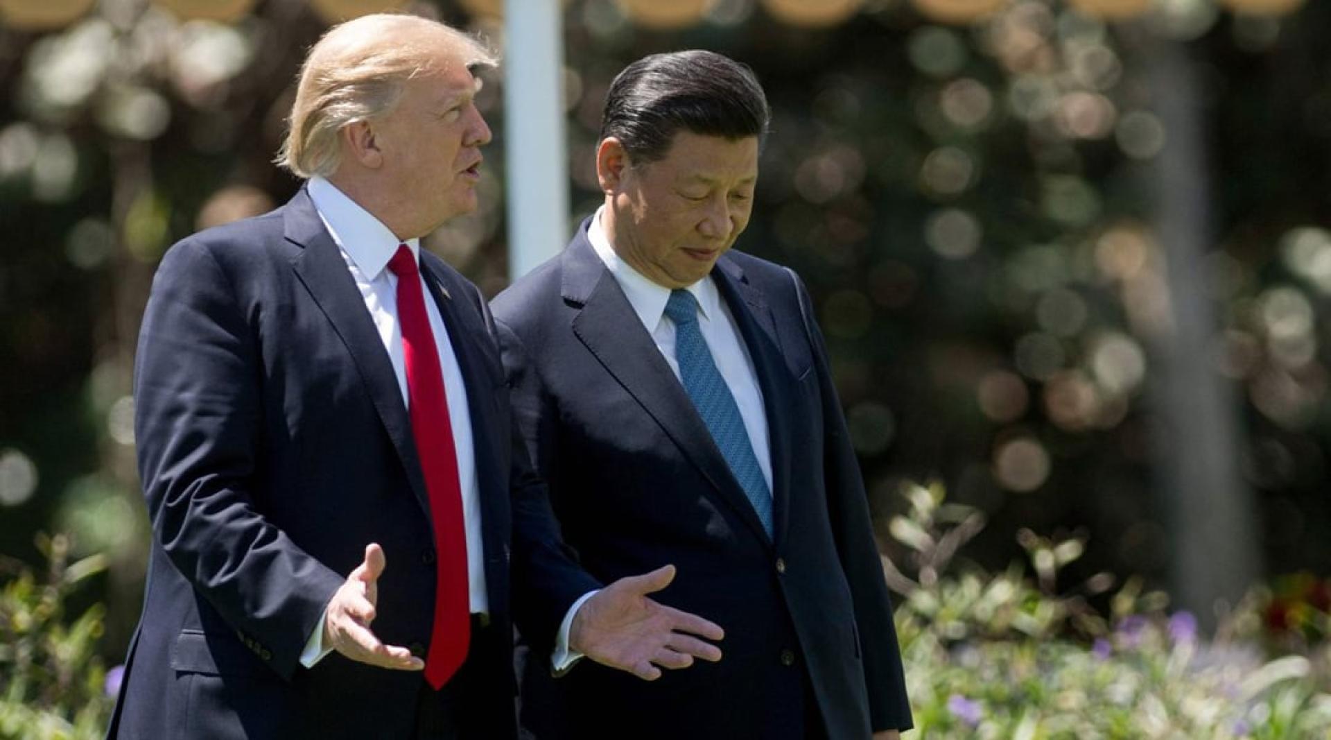 特朗普与习近平2017年4月在美国佛罗里达州会面的档案照。