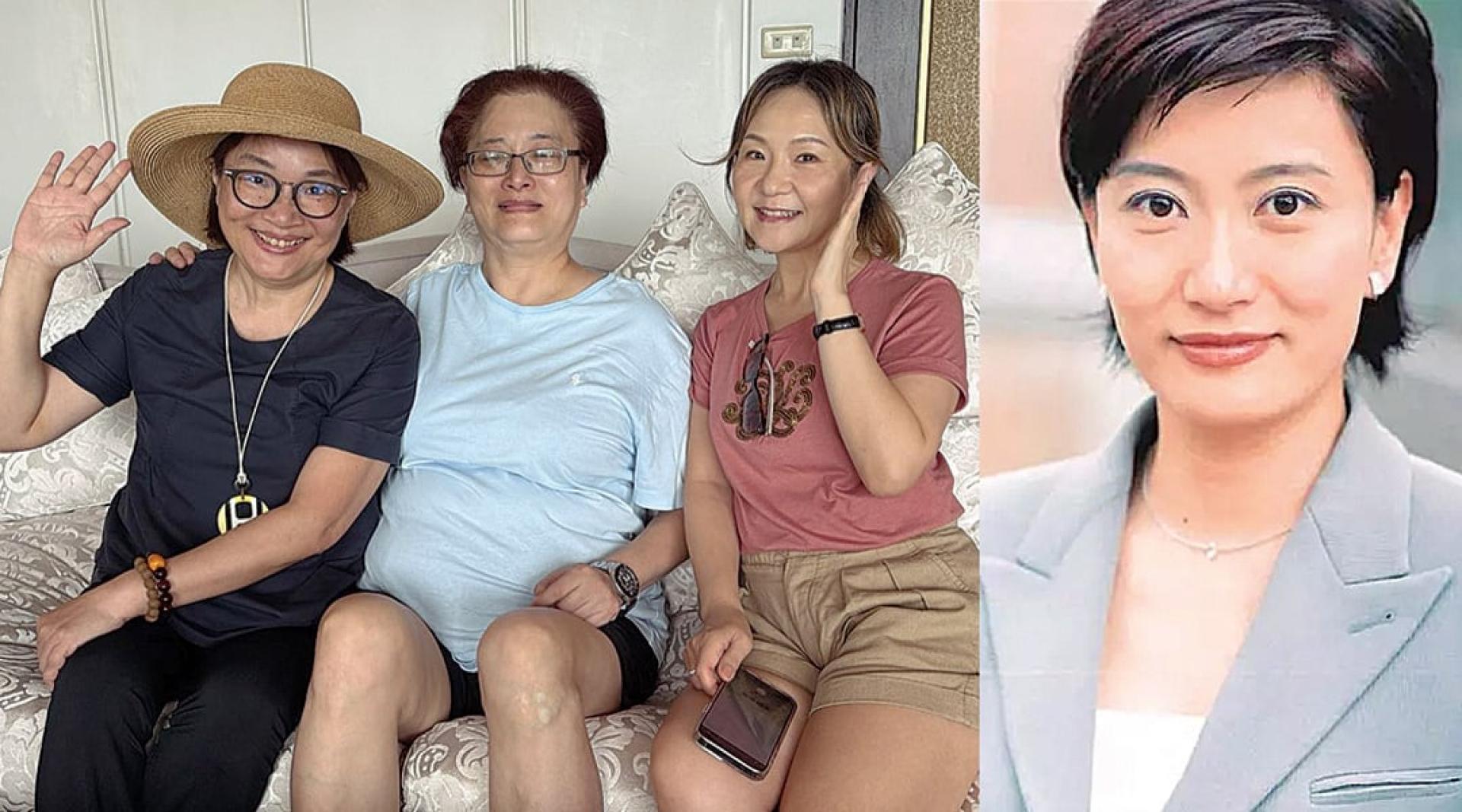 曾任凤凰卫视主播的刘海若（左图中）死里逃生，淡出荧光幕专心疗养。