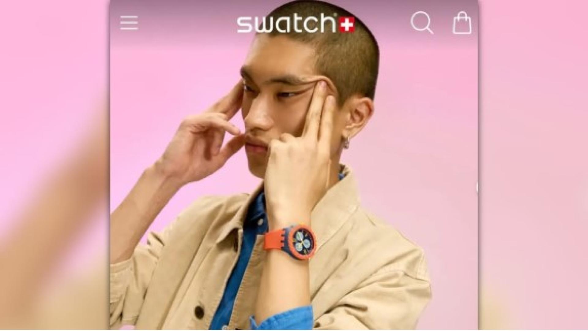 Swatch的“眯眯眼”宣传图引发争议。