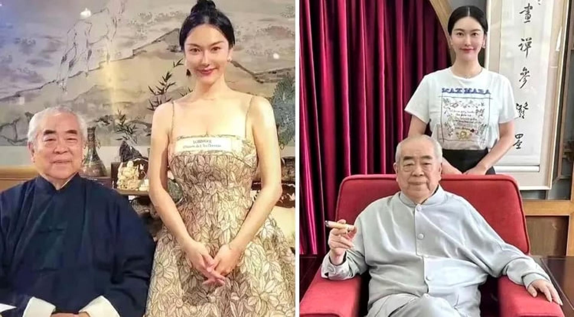 范曾去年才与小50岁的徐萌结婚，让她成为他第4任妻子。