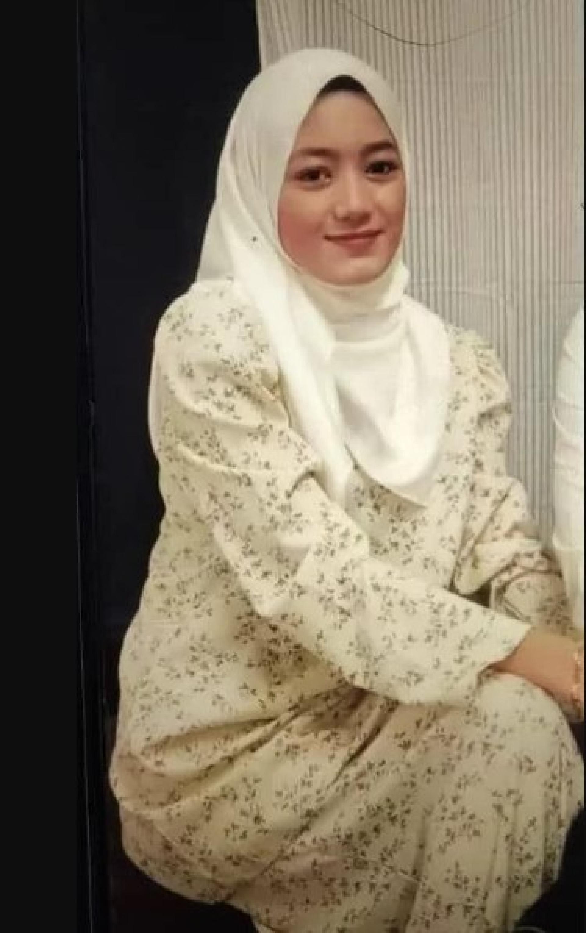 图为失踪女子努尔娜芝娃娜塔莎祖哈里，她于周二离家后未归。