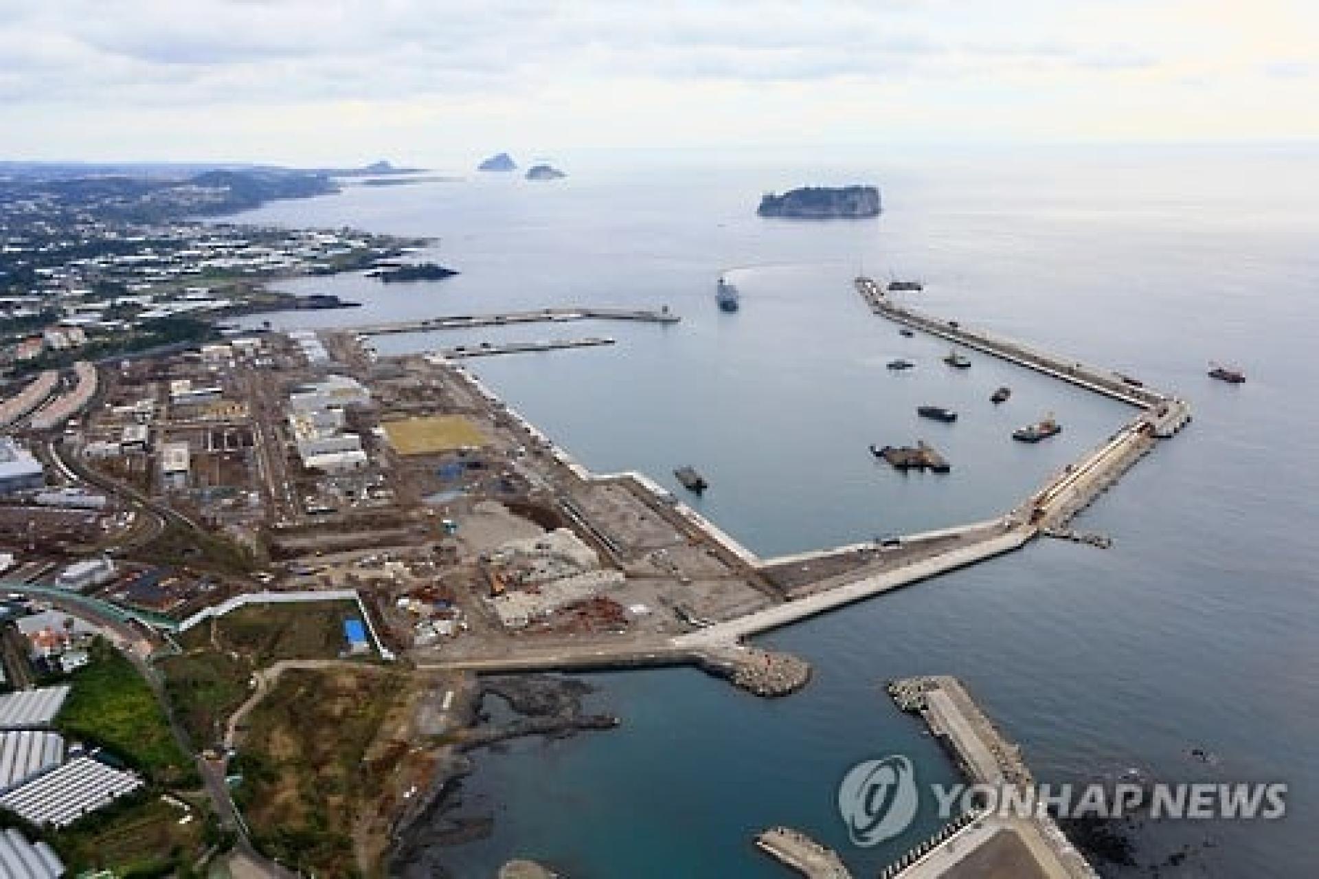 济州海军基地。（韩联社档案照）