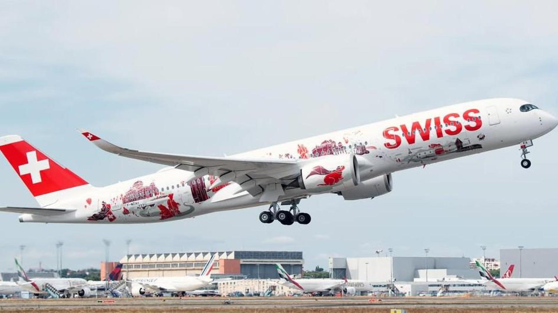 事件发生在瑞士航空公司班机。（示意图）