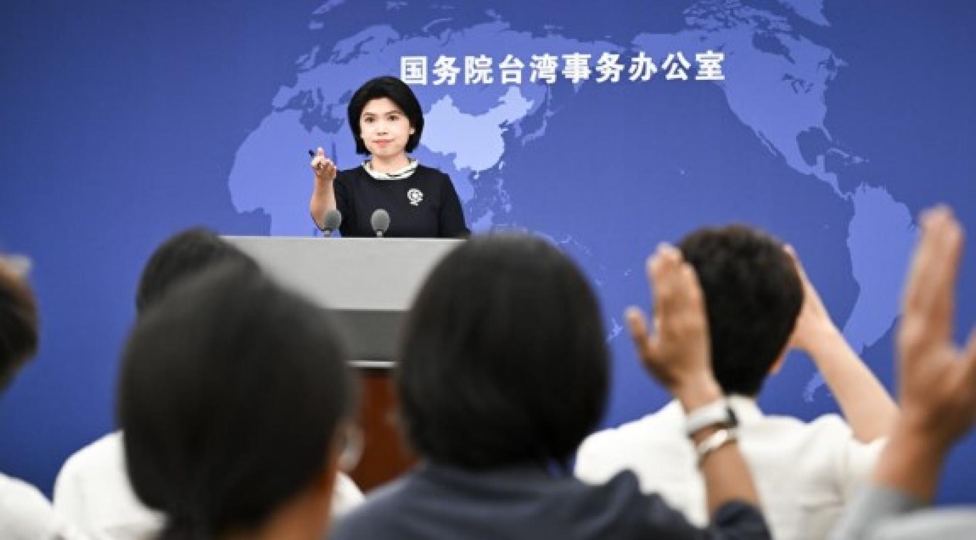 国务院台办发言人朱凤莲。（图：新华社档案照）