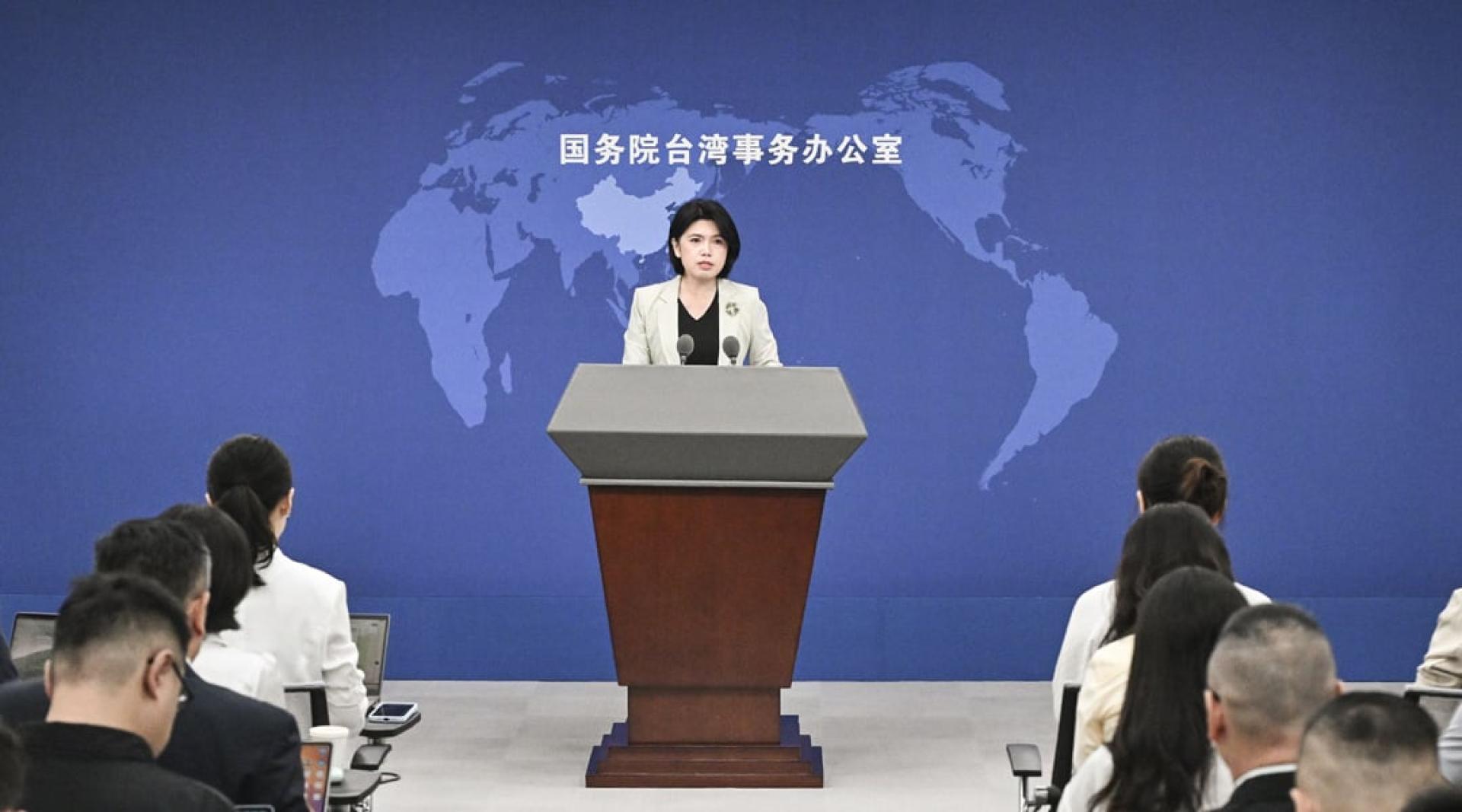 国台办发言人朱凤莲。（图：新华社）