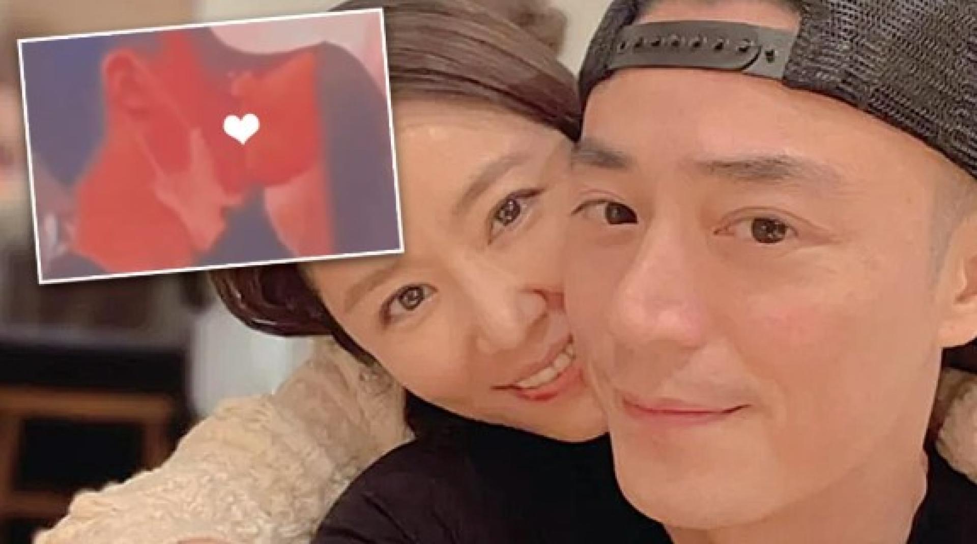 霍建华与林心如日前才低调庆祝结婚9周年。（小图）小俩口朝圣江蕙演唱会，甜吻放闪。