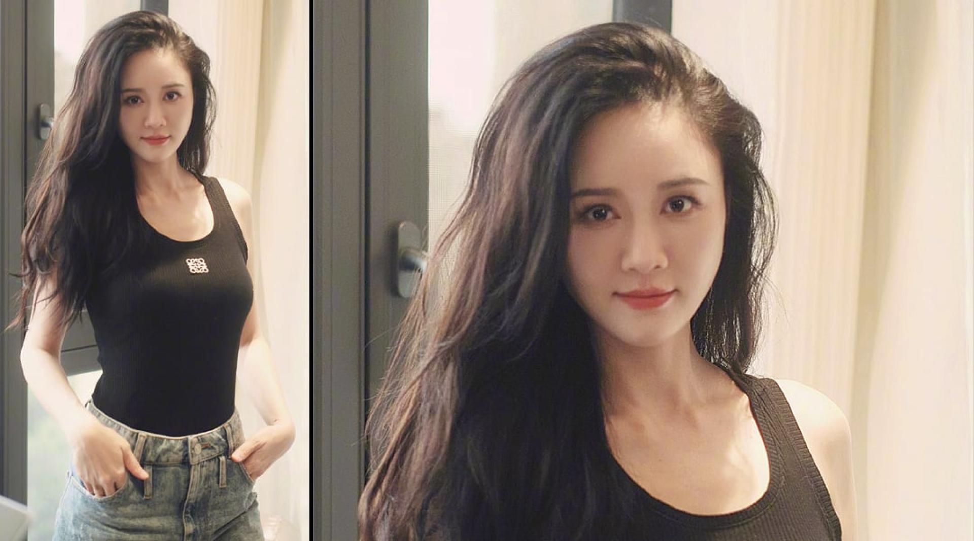 陈乔恩无论外貌还是身材都保养有方，相当冻龄。