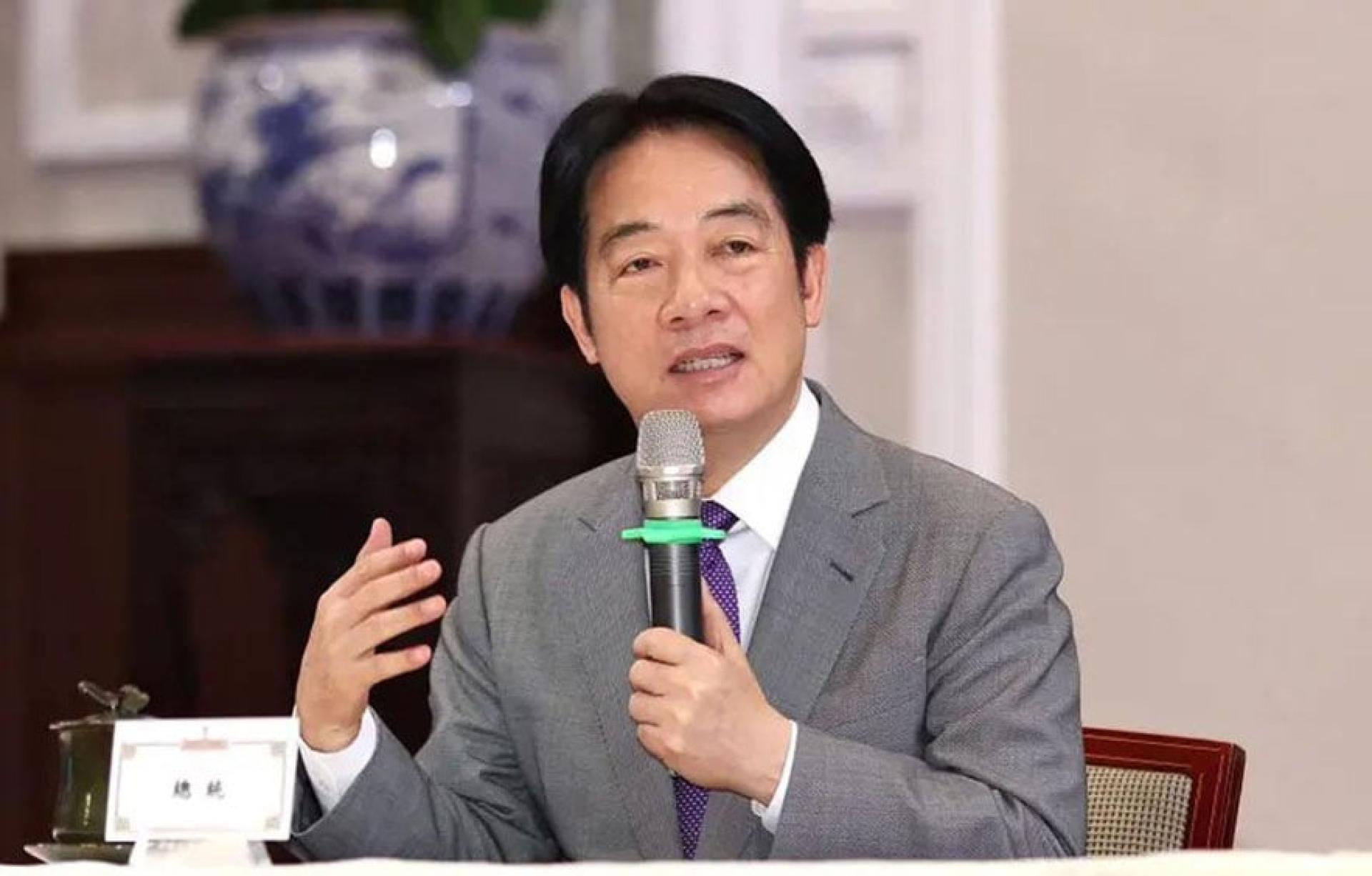 赖清德说，这场选举对民进党的执政路线或台湾未来都至关重要。（档案照）