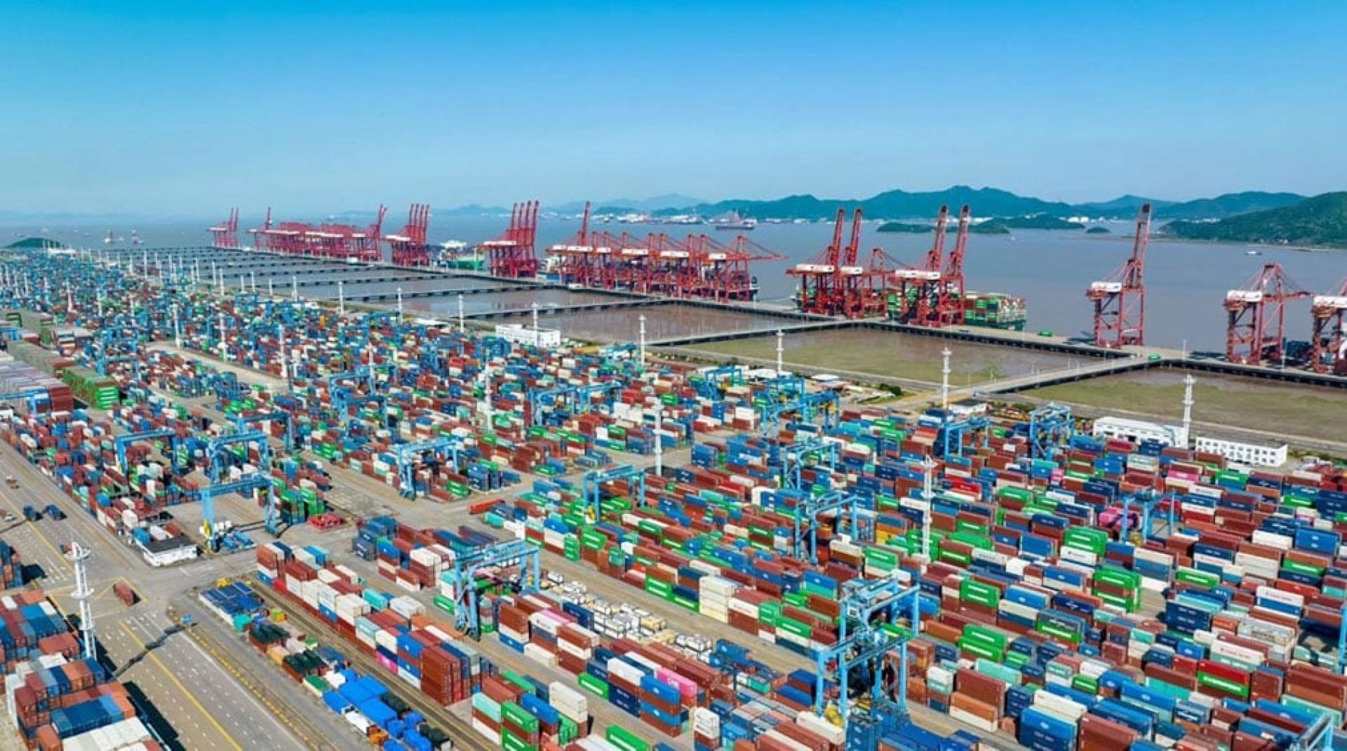 浙江宁波舟山港。