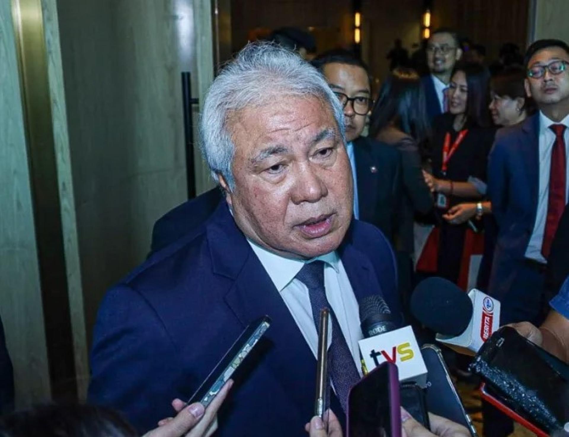 阿旺登雅于9月3日主持中小企业社区外展计划（SCOP）开幕后向媒体致辞。