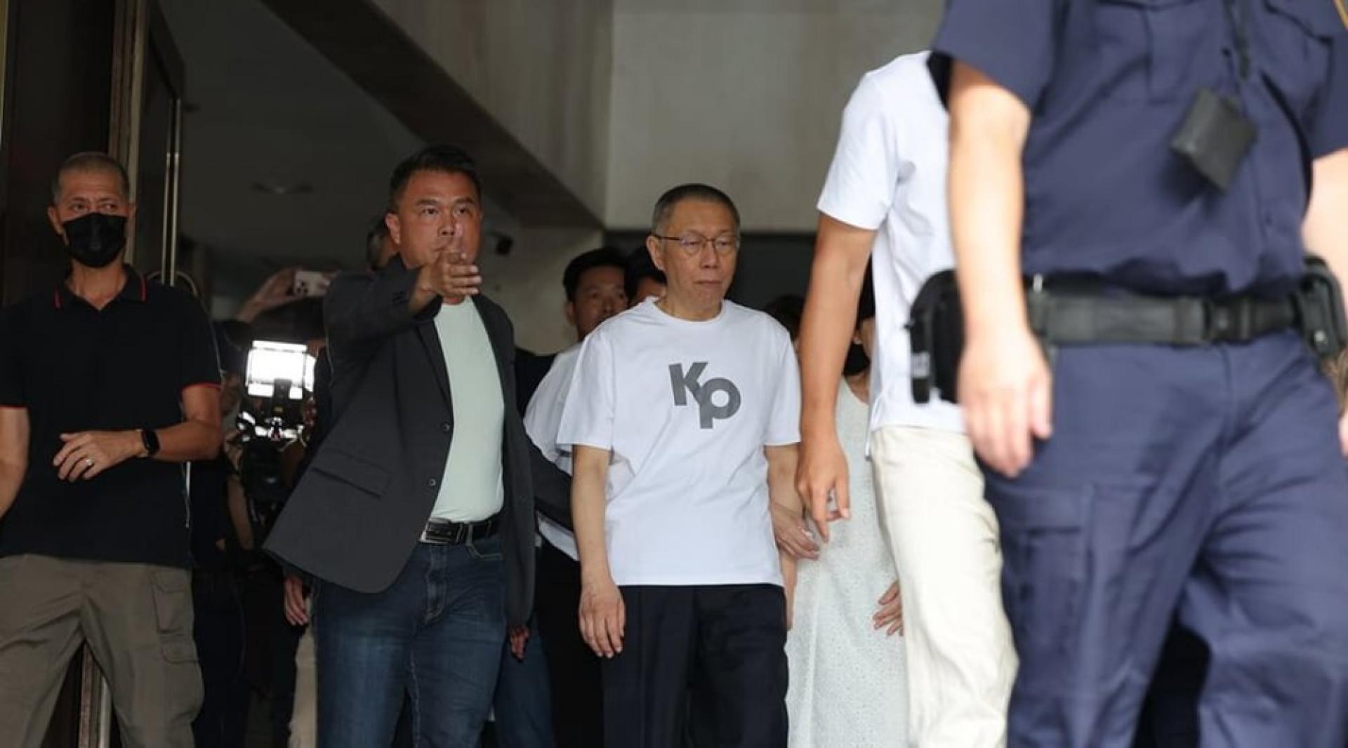 台湾民众党前主席柯文哲。（档案照）