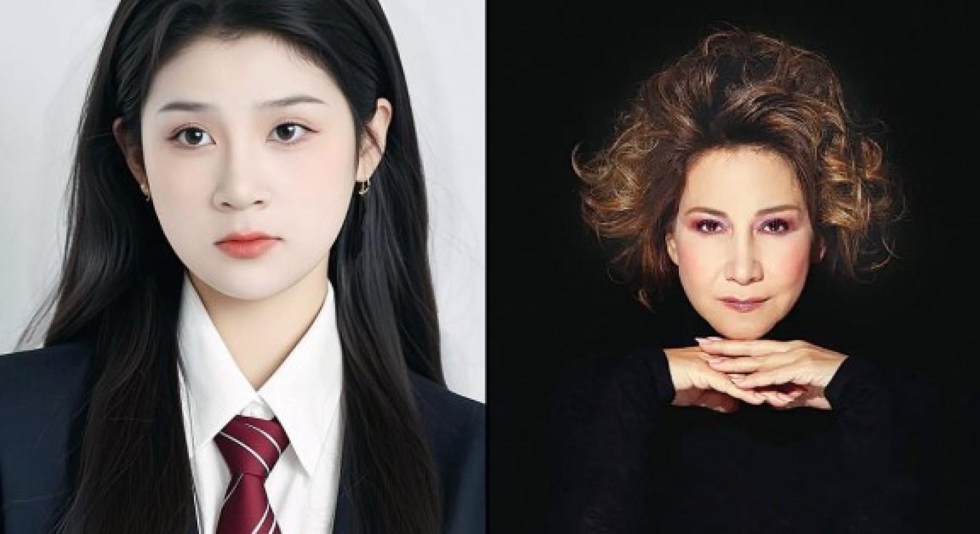 （左）孙琳帮于朦胧发声，事后被花盆砸中送医。（右）甄妮对于朦胧事件发声。