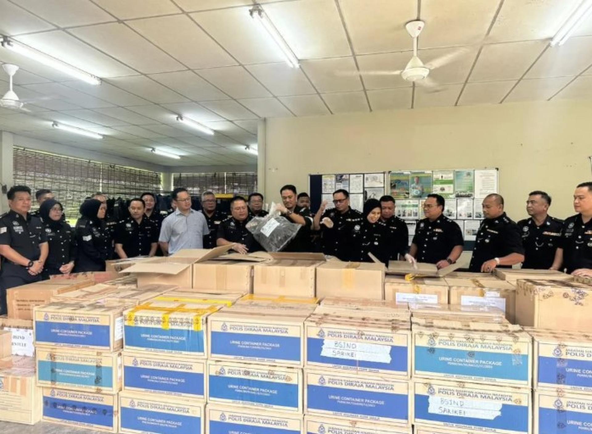 总值逾147万令吉的各类毒品与毒物今日成功被销毁。
