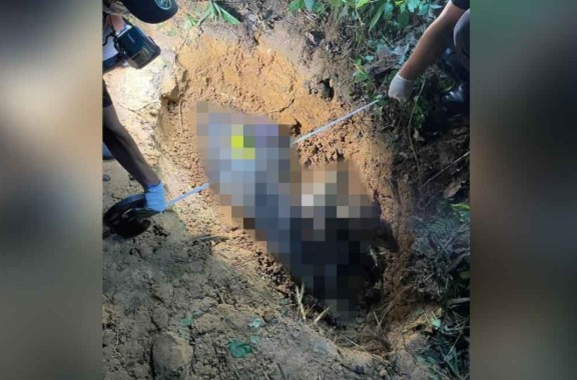 警方在橡胶园宿舍附近发现死者遗体。