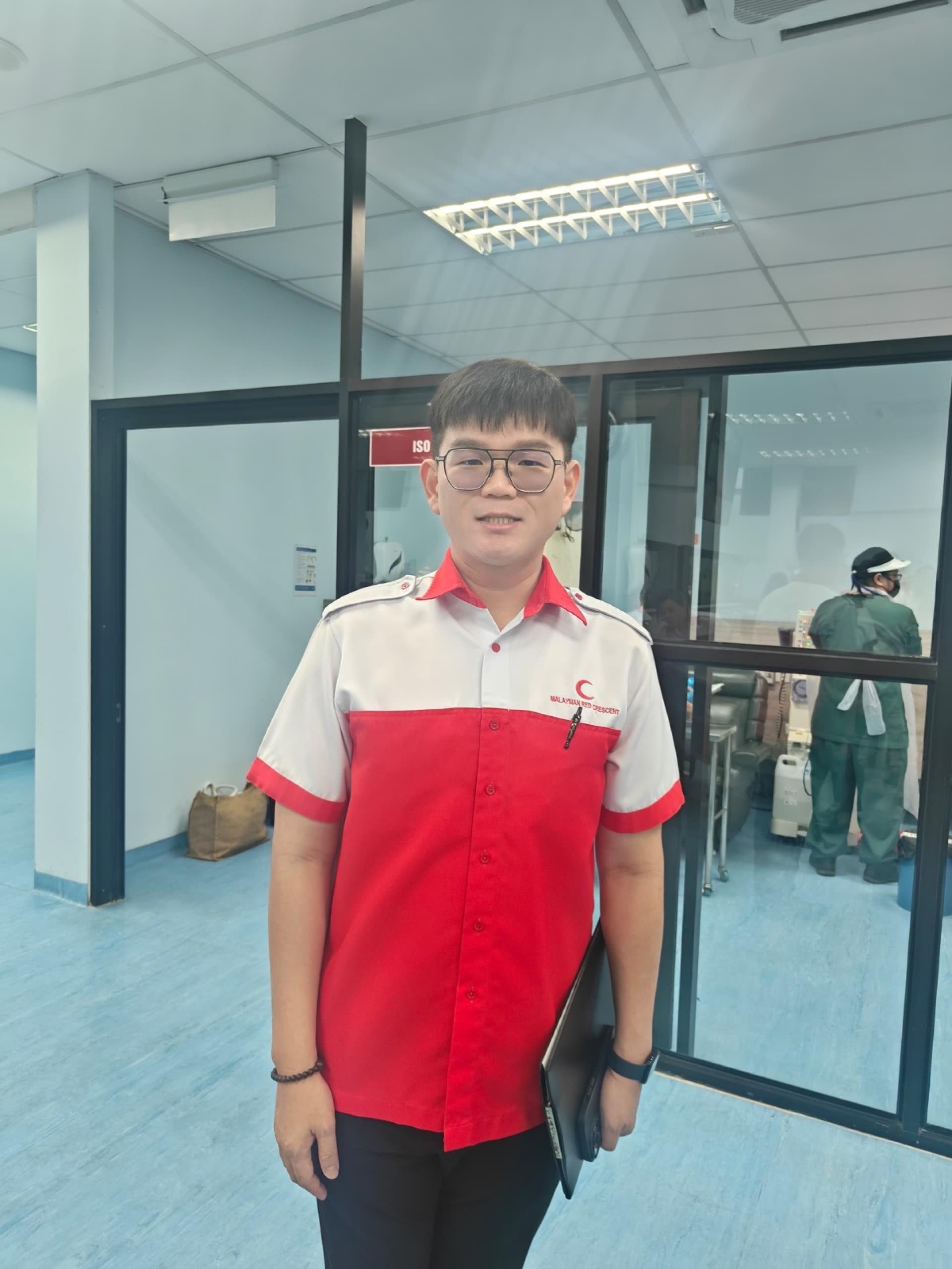 美里红新月会洗肾中心总经理杨景光。