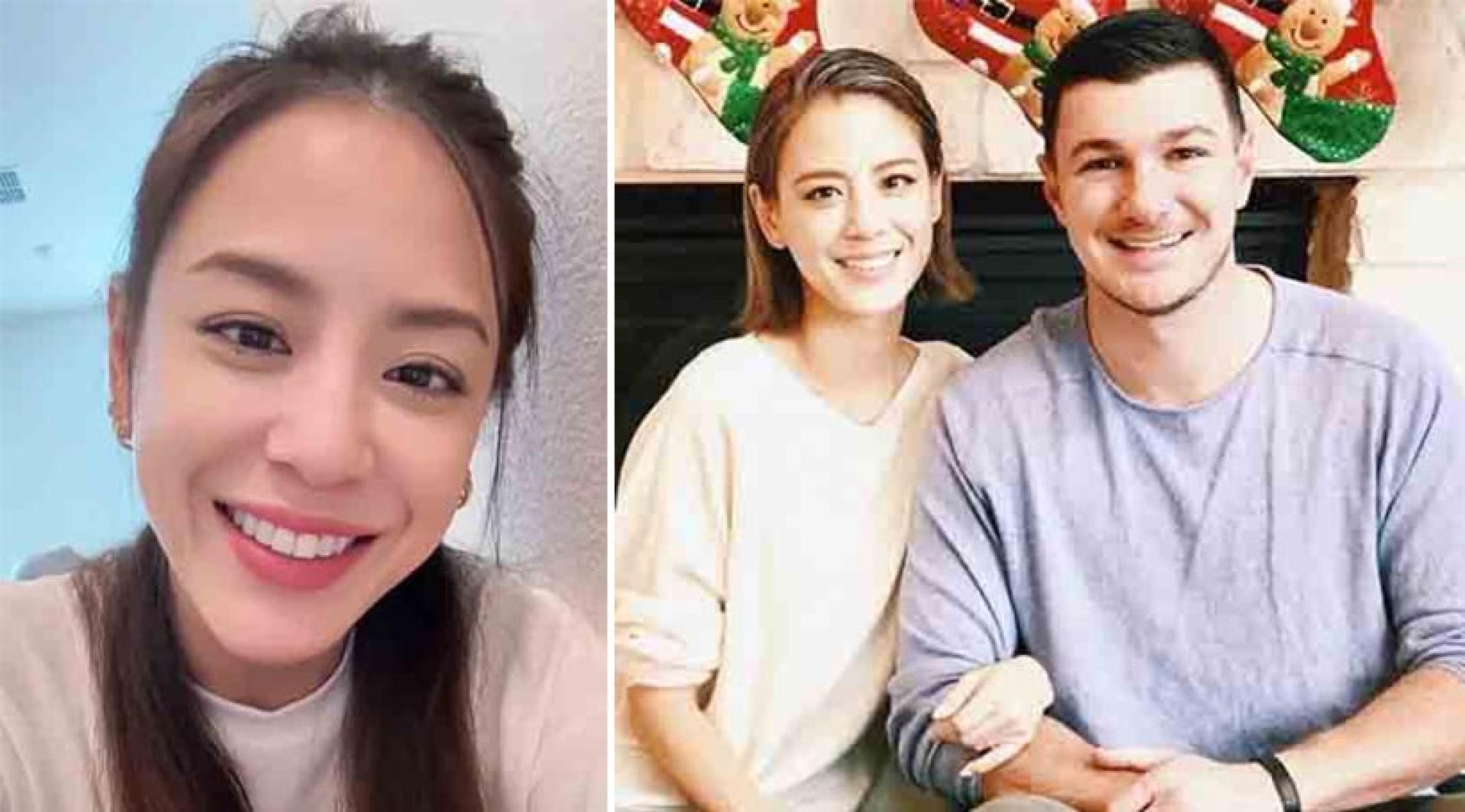38岁江语晨颜值依旧很高。（右）江语晨与机师老公也曾有甜蜜时光。