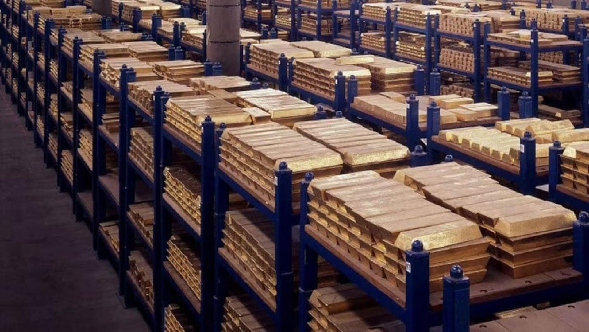 截至今年9月底，中国的黄金储备为7406万安士。（示意图）