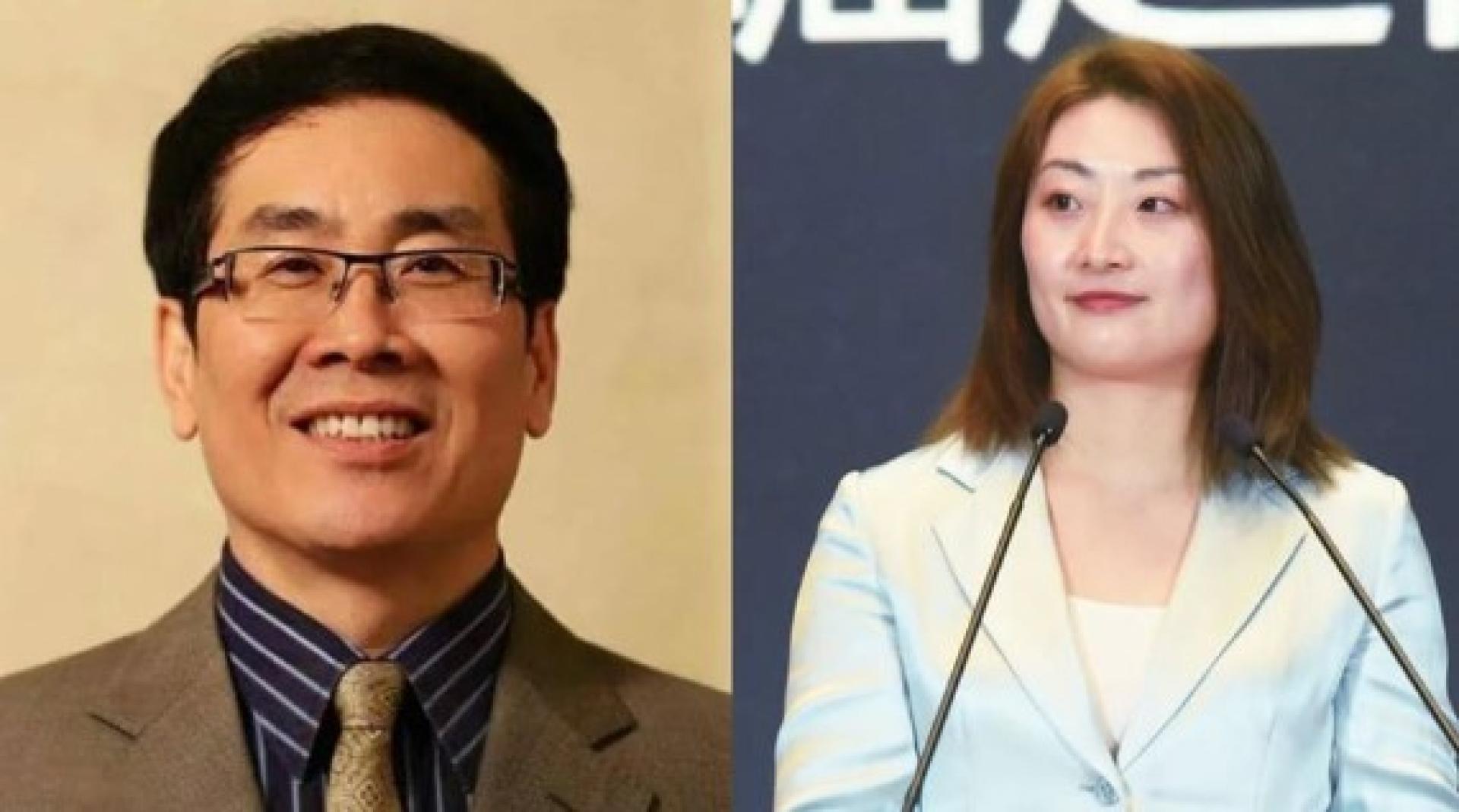 宗泽后（左）与侄女宗馥莉（右）各自推出自身品牌竞争。