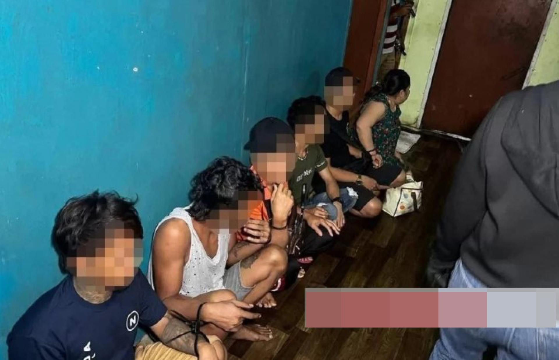 被捕的印尼籍人士。