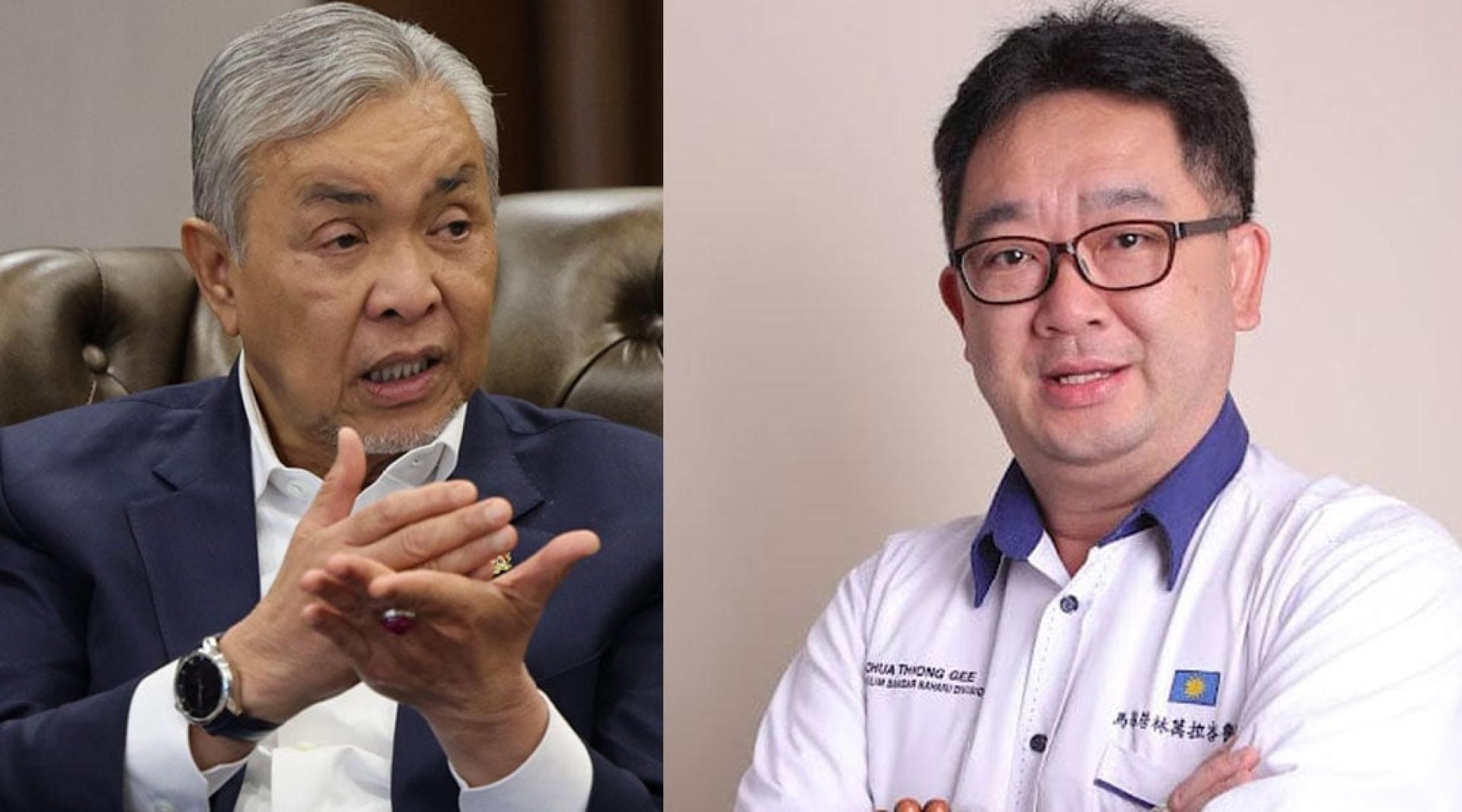 蔡通易(右图)表示如果阿末扎希(左图)继续向马华泼脏水,莫怪马华不念旧情!