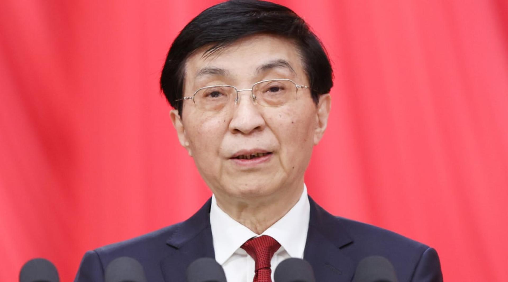 中国大陆全国政协主席王沪宁。(档案照)