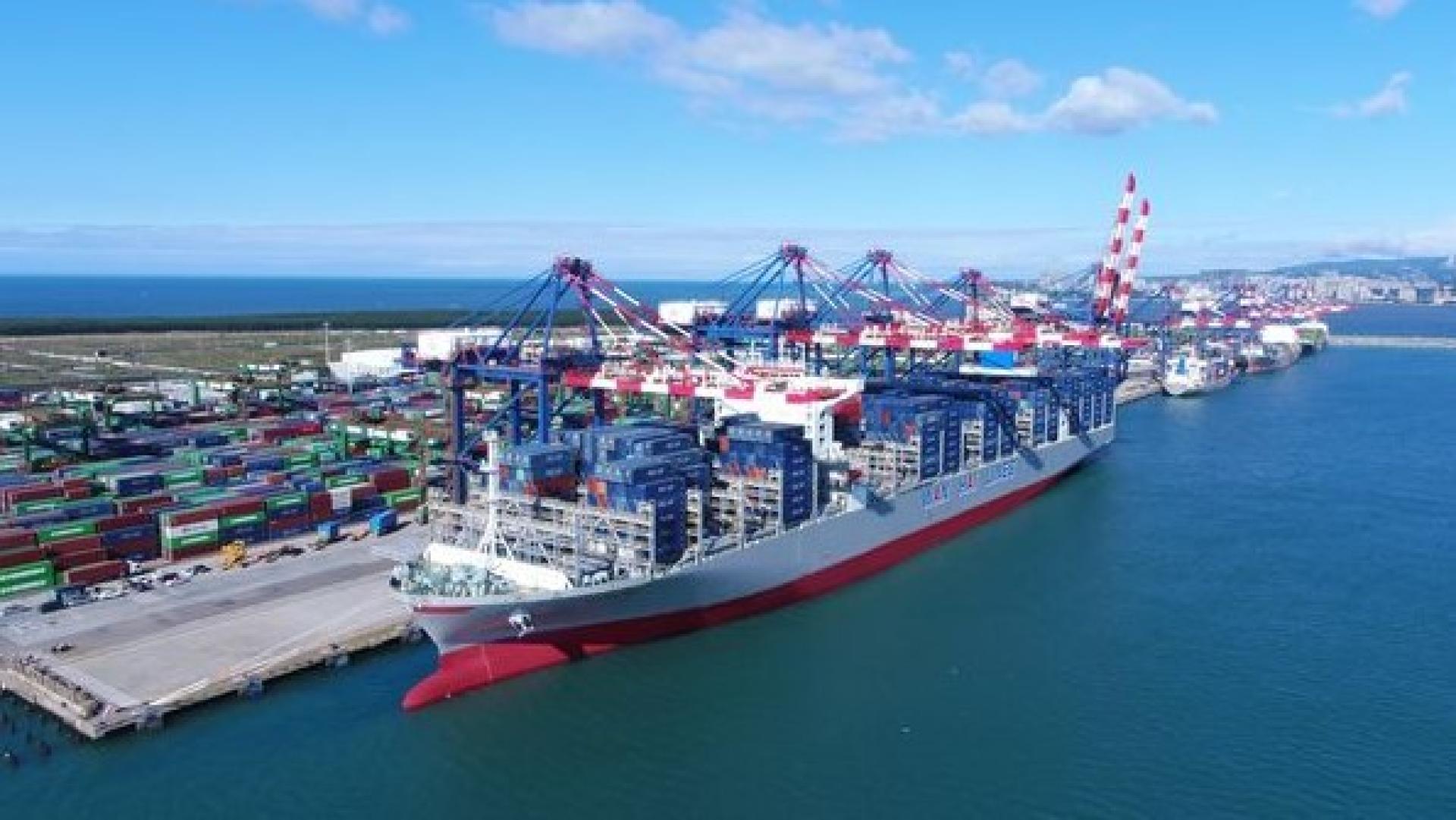 万海航运“曦春轮”在南沙港发生碰撞事件，本图非“曦春轮”。（示意图）