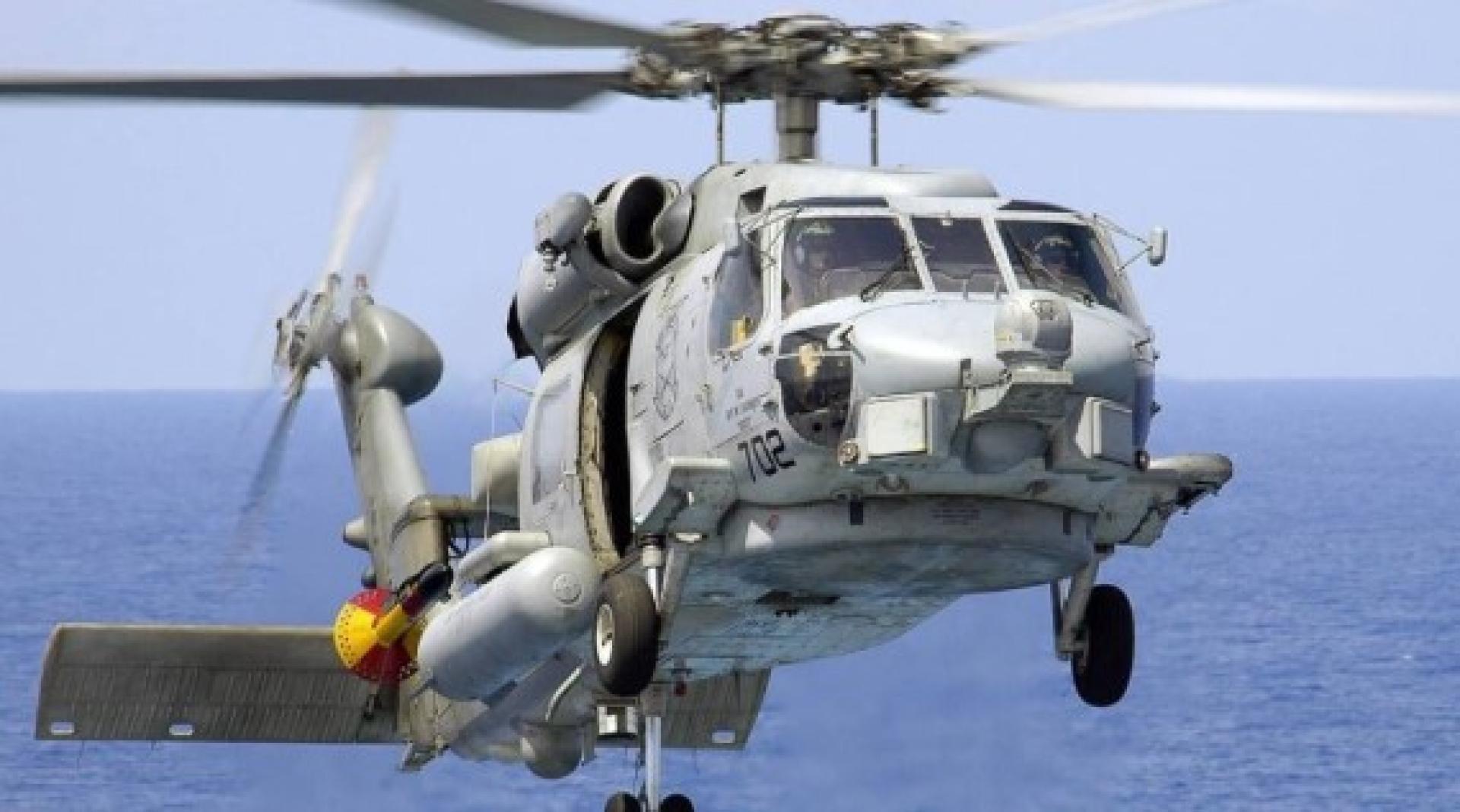 MH-60R“海鹰”直升机。