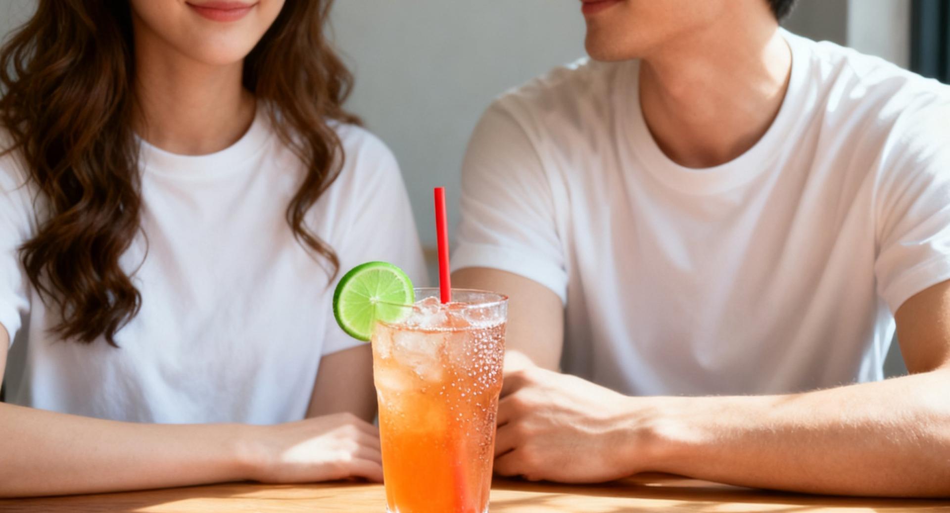 法官根据画面认定飞吻、依偎看手机属出轨行为，但共饮一杯饮料不构成侵权。（AI示意图）