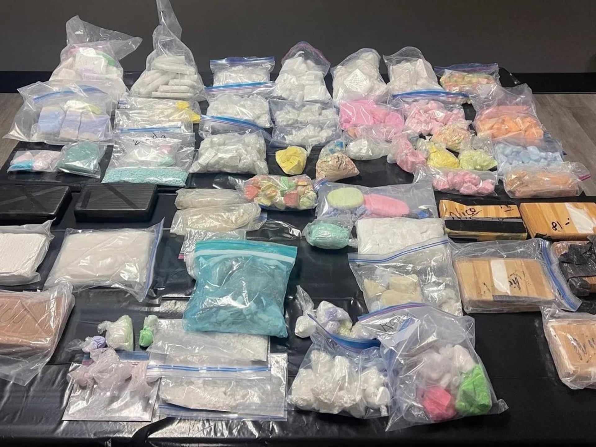 美国政府检获的芬太尼。