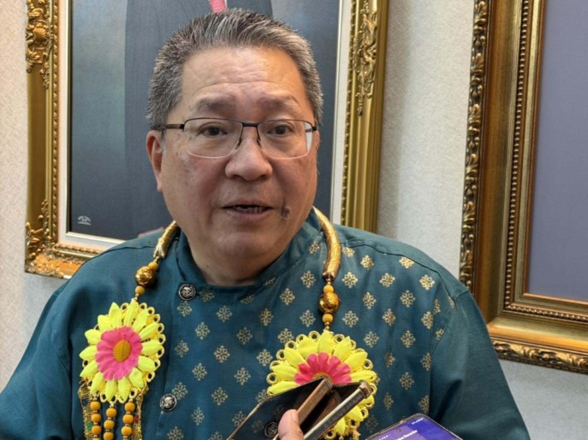 黄鸿圣于2025年11月4日在南市屠妖节庆典上接受媒体采访时发表谈话。