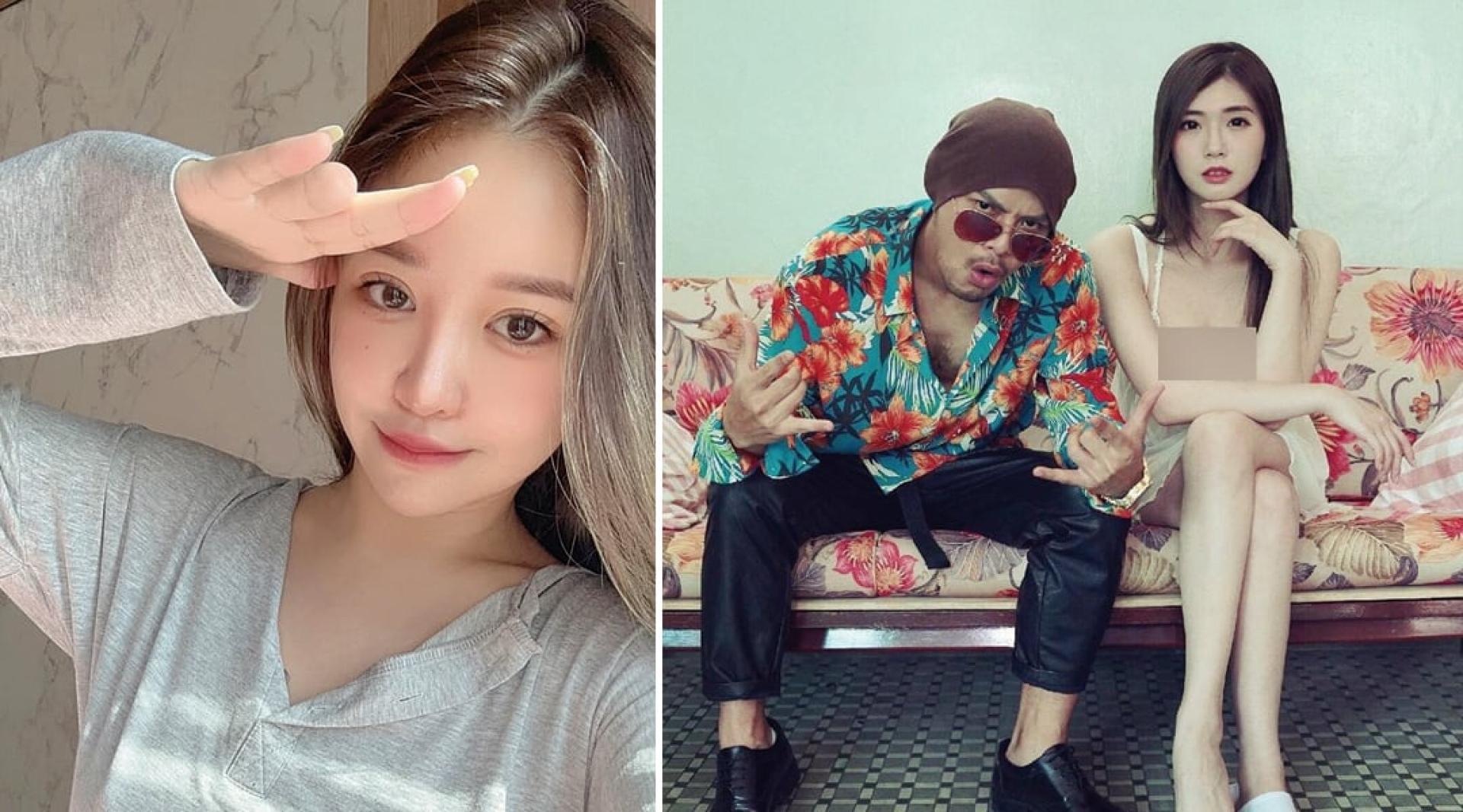 谢侑芯（左）在大马猝逝，黄明志被爆当时在场。谢薇安（右）曾受邀出演黄明志2019年歌曲《哥抽烟》MV女主角。