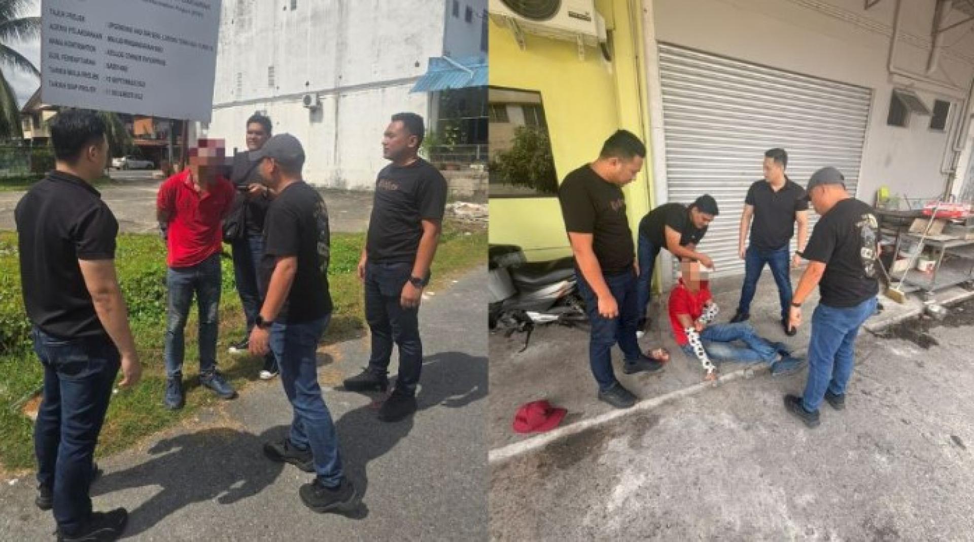 民都鲁警区刑事调查组今日成功逮捕一名涉嫌抢劫与强奸案的五旬男子。