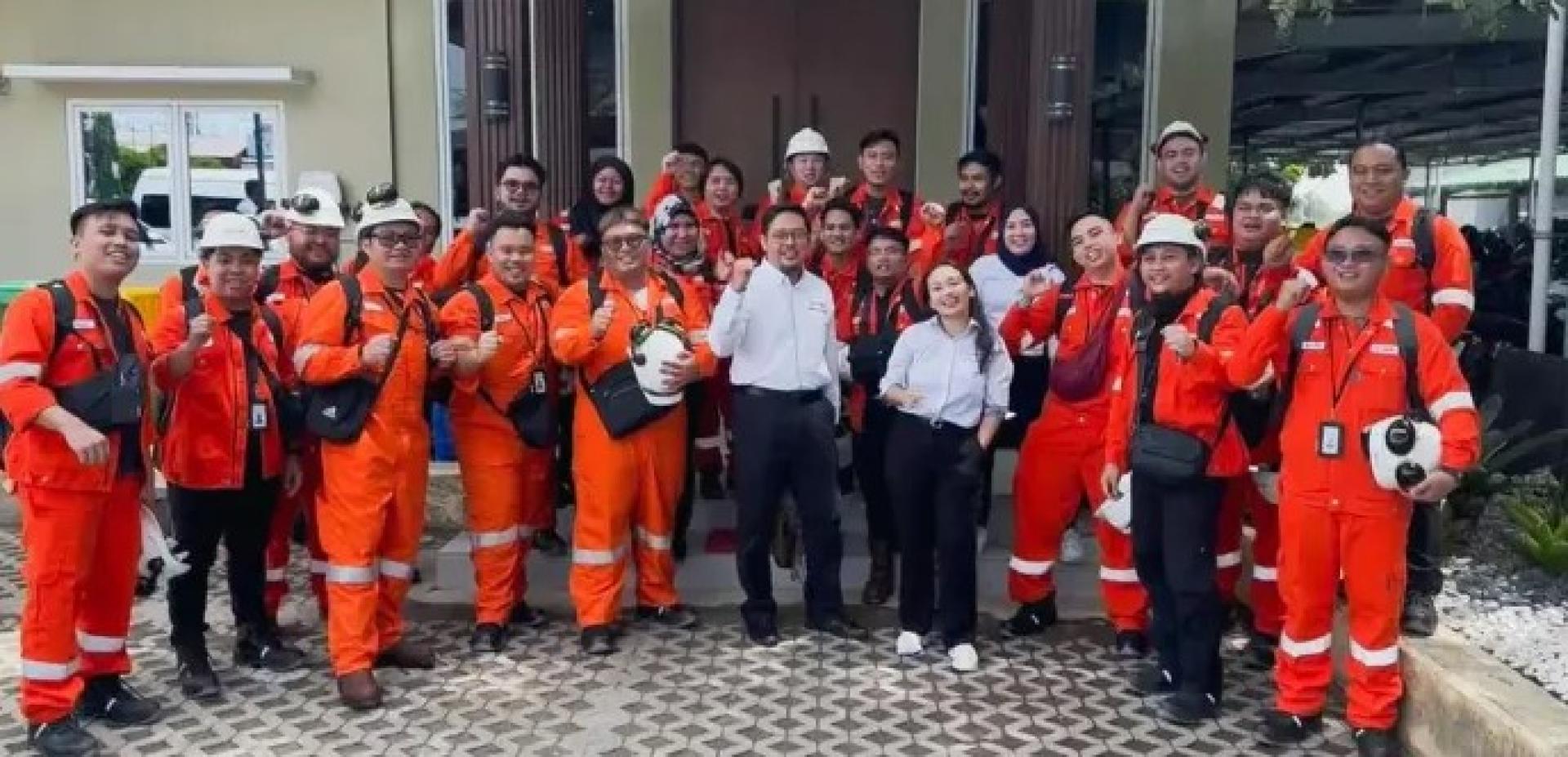 美里CCGT运作团队成员在印尼雅加达国家电力公司（PT PLN Indonesia Power）的Priok发电厂进行培训。