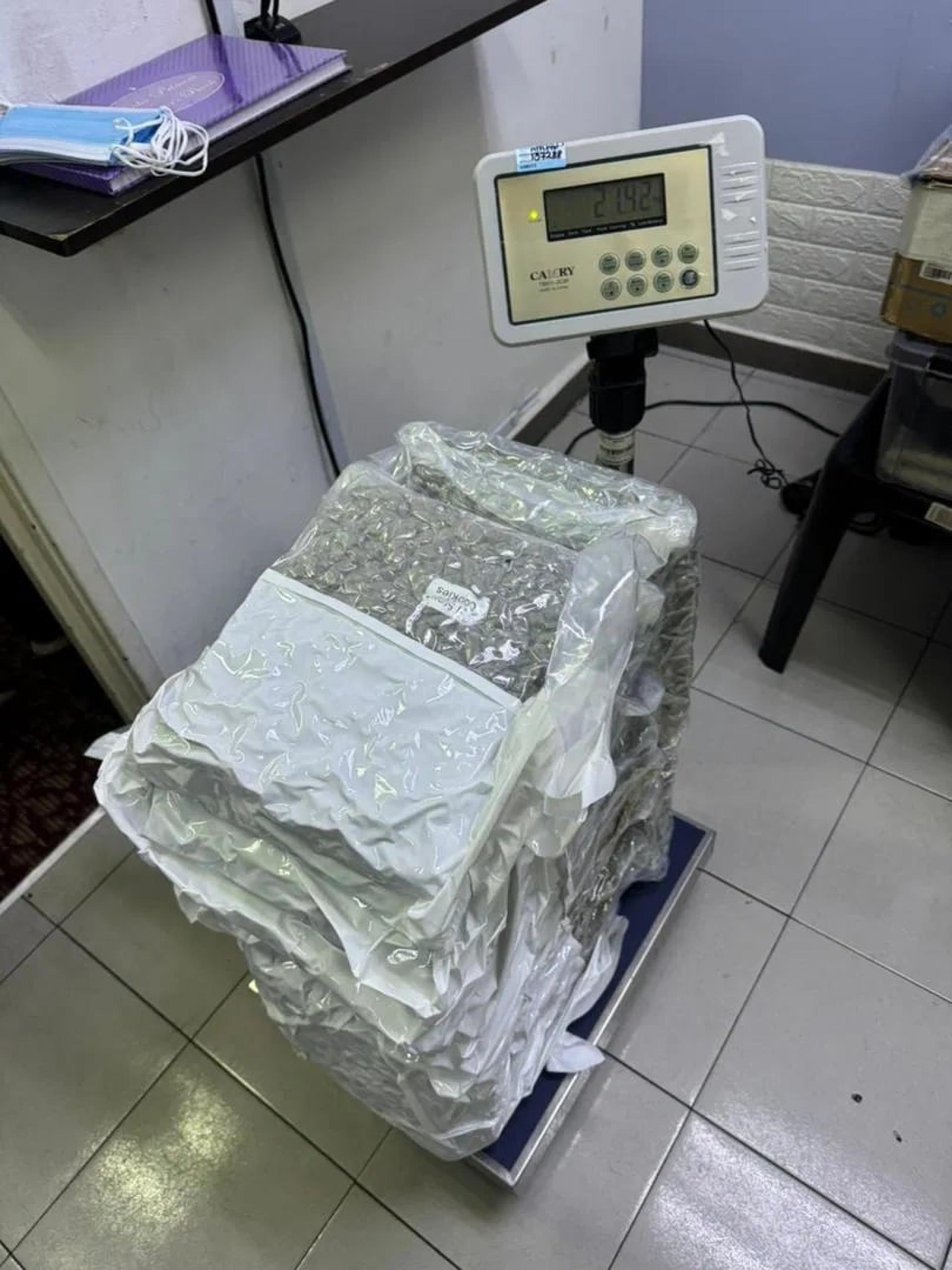 执法人员打开行李，发现内有乾坤。