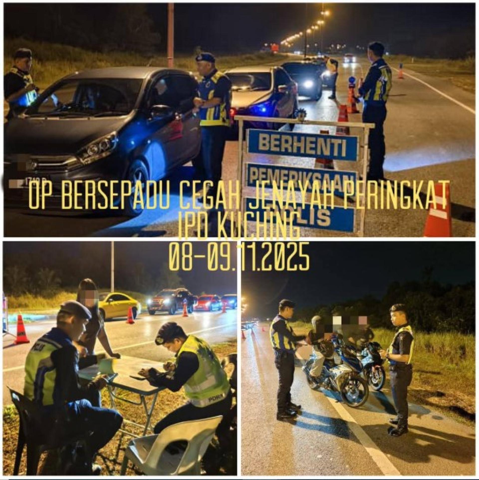 警方在取缔行动中向违规驾驶者开出交通罚单。