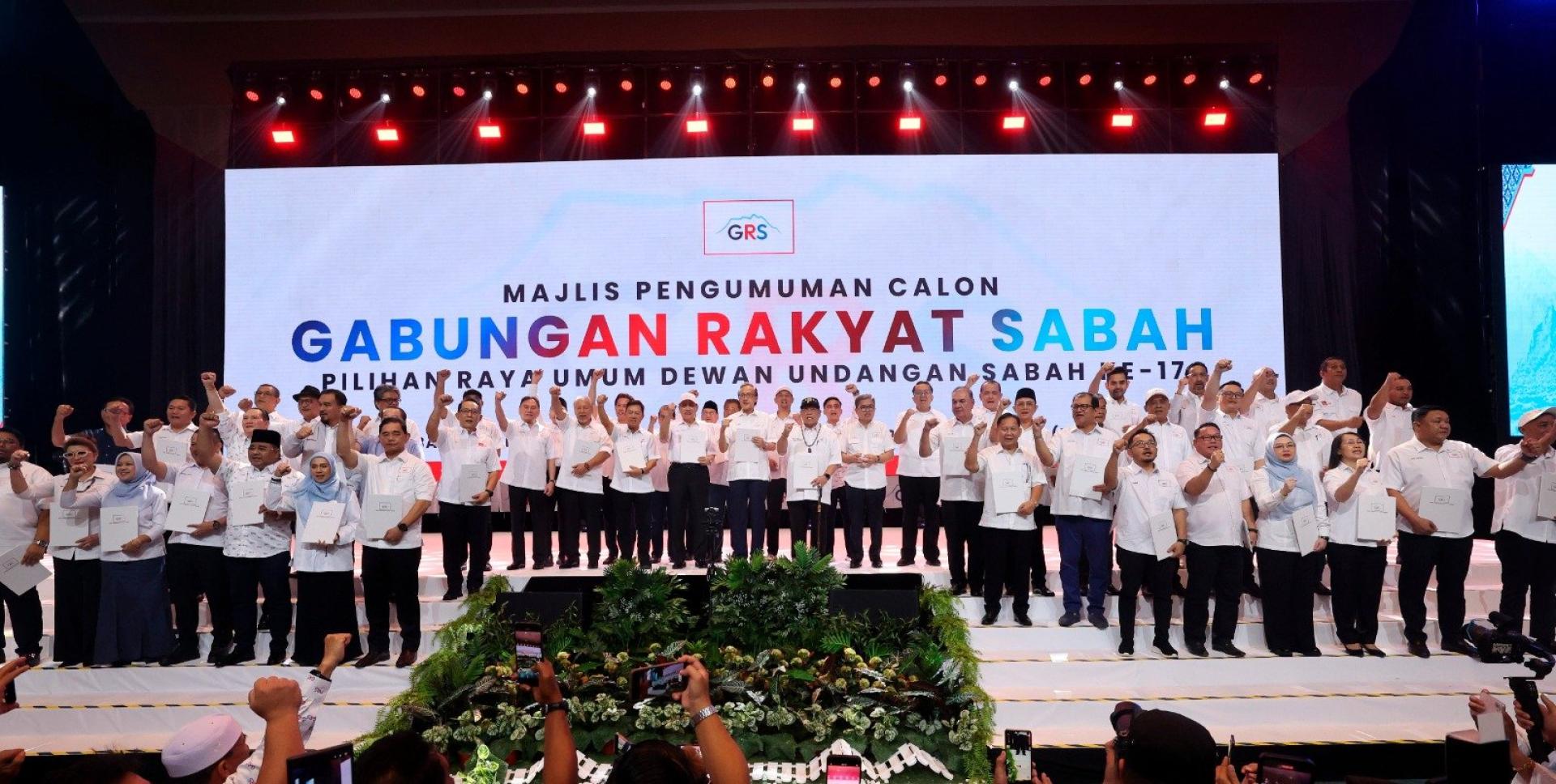 哈芝芝宣布沙巴人民联盟候选人名单。