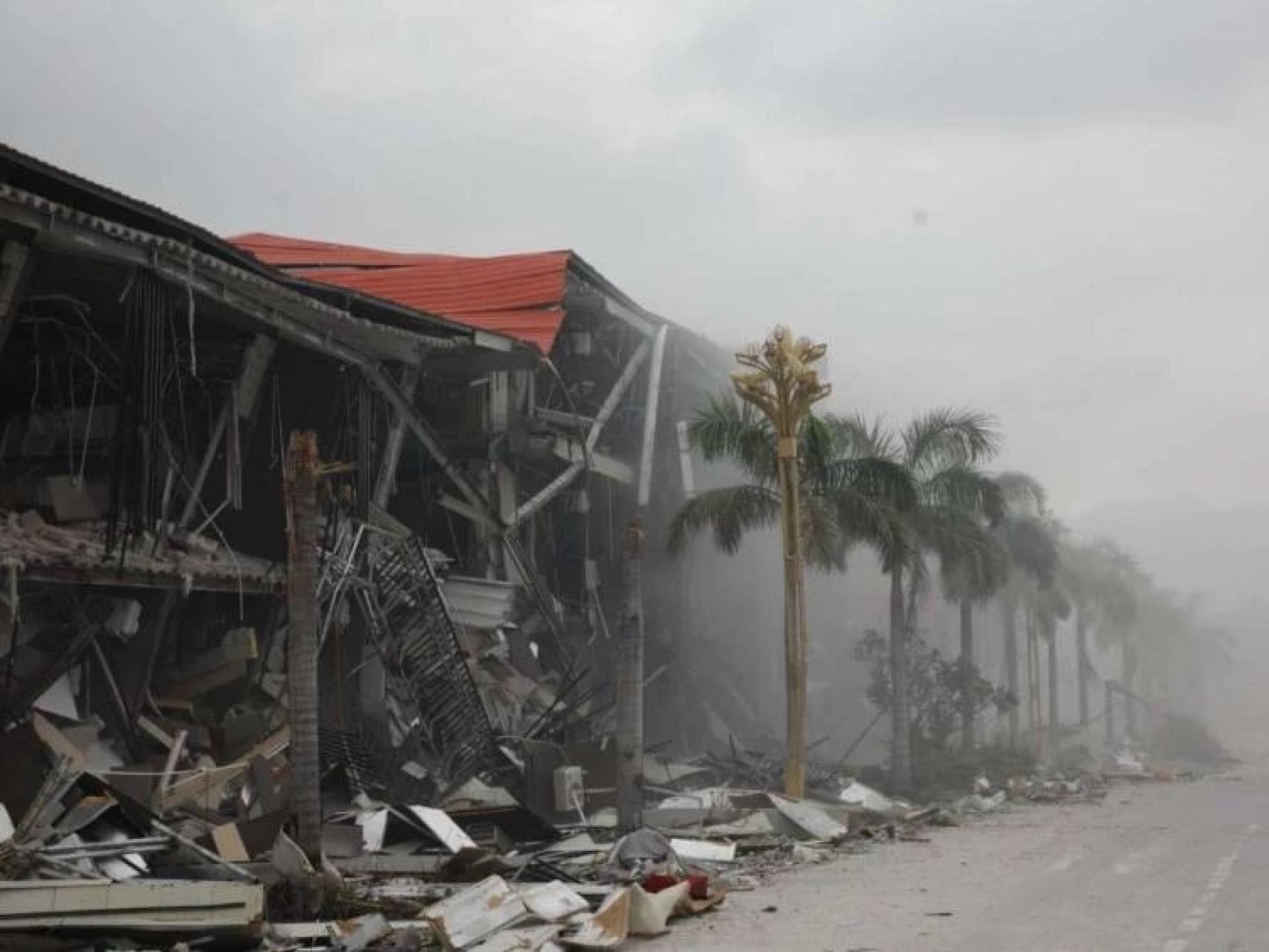 缅甸克伦邦缅甸瓦迪镇KK园区共有635栋涉嫌犯罪活动的建筑正被拆除。