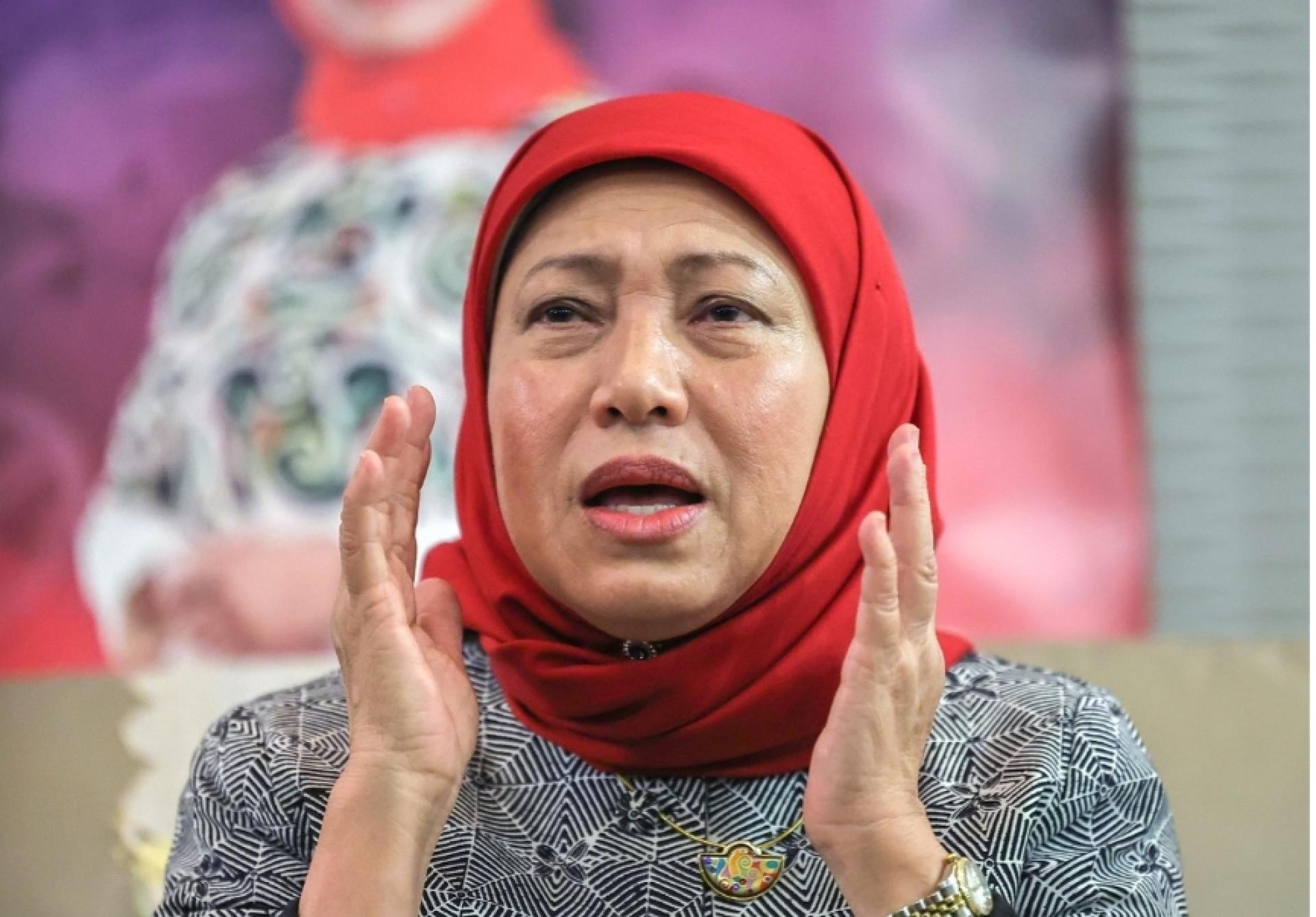 拿督斯里南茜发言时影。