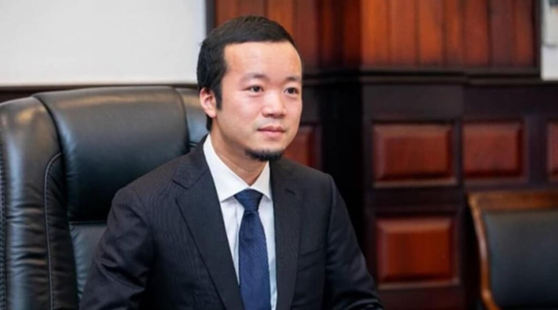 日媒报道，太子集团在日本设立了至少3家关联公司，有可能被用来洗钱。图为柬埔寨太子集团主席陈志。