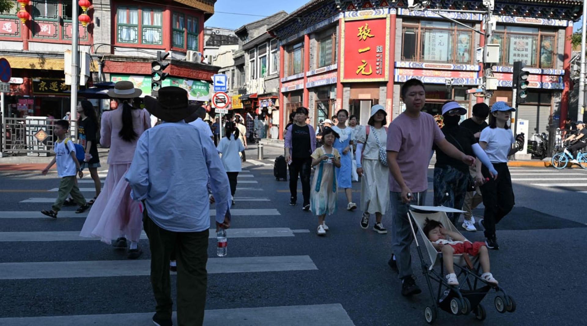 “安全对策”表示，日本公民在中国境内应尽一切努力确保自身安全，尽量结伴同行。图为北京市。