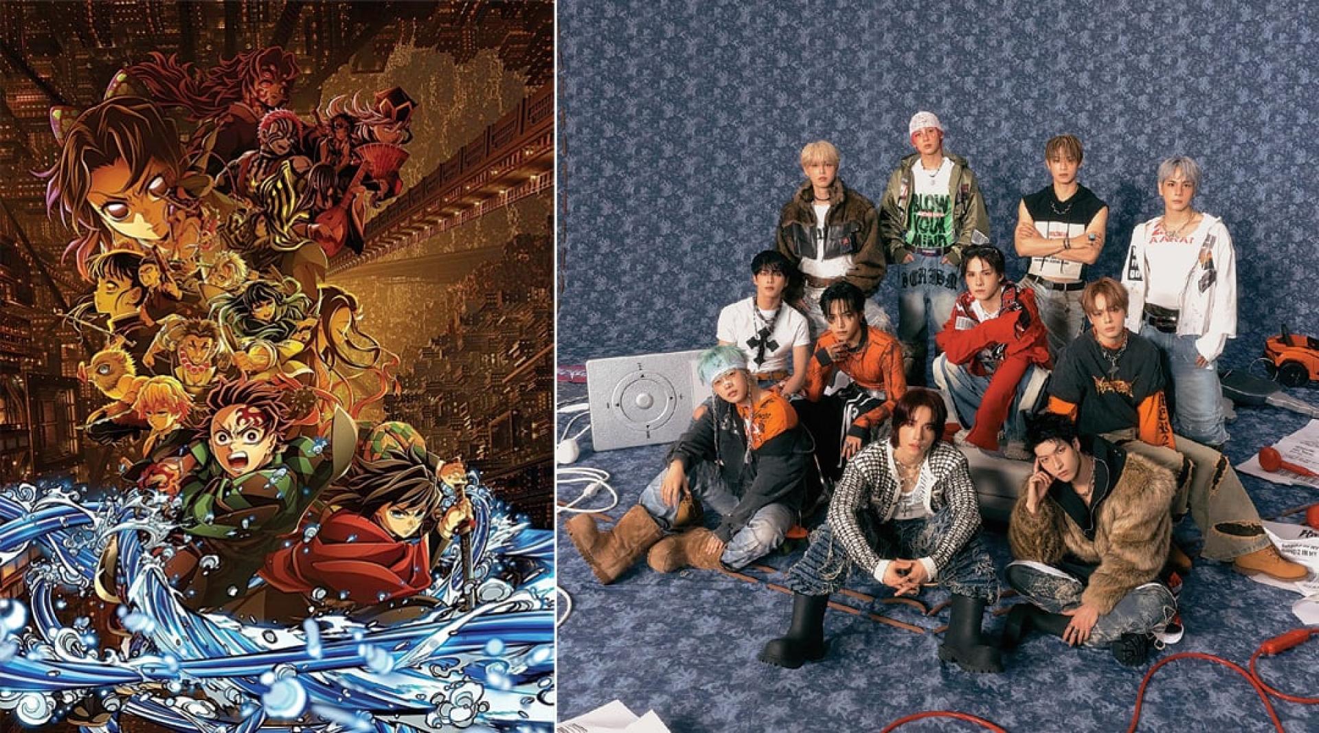 （左）《鬼灭之刃无限城》一度传出撤档。（右）日男团JO1广州见面会突然宣布取消。