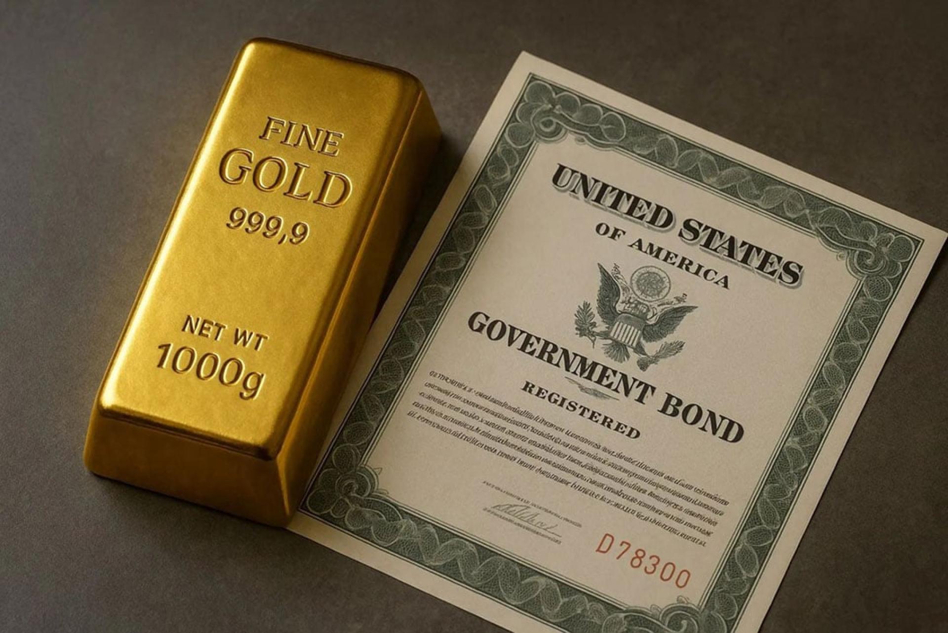 中国减少持有美国国债，但同时增加黄金存底。